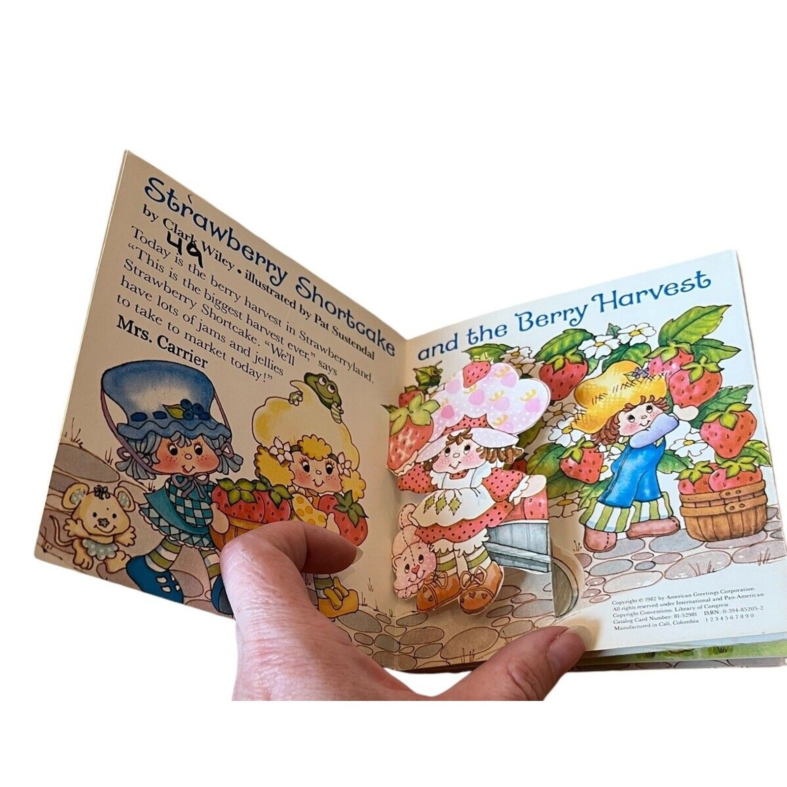Strawberry Shortcake and the Berry Harvest Little Pops Pop-up Book 1982