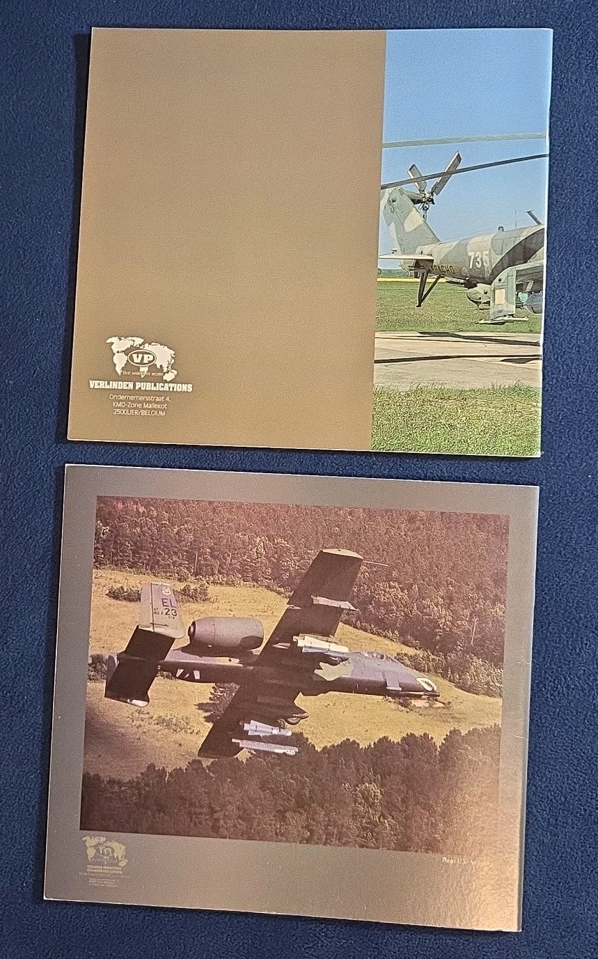2 Verlinden Lock On Books Mi-24W Hind E Gunship & A-10 Thunderbolt Aircraft