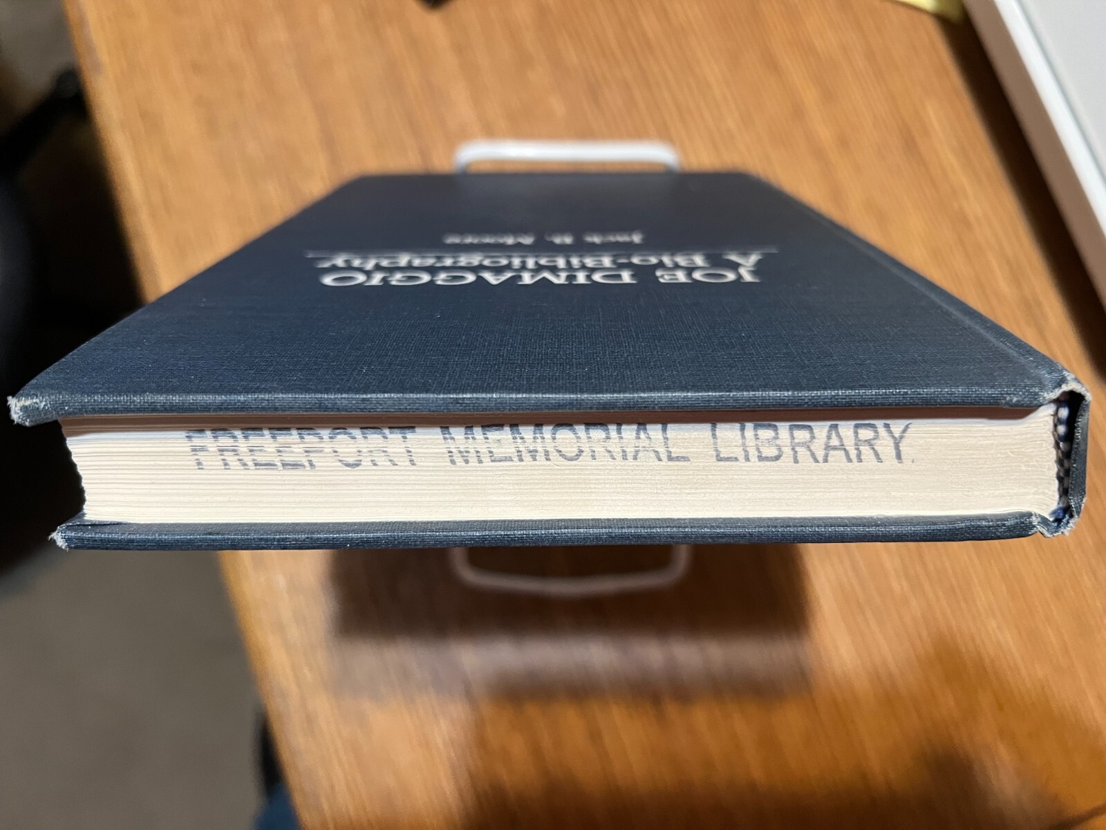 Joe Dimaggio: A Bio-Bibliography by Jack Moore, ex-library, VG, 252 pages