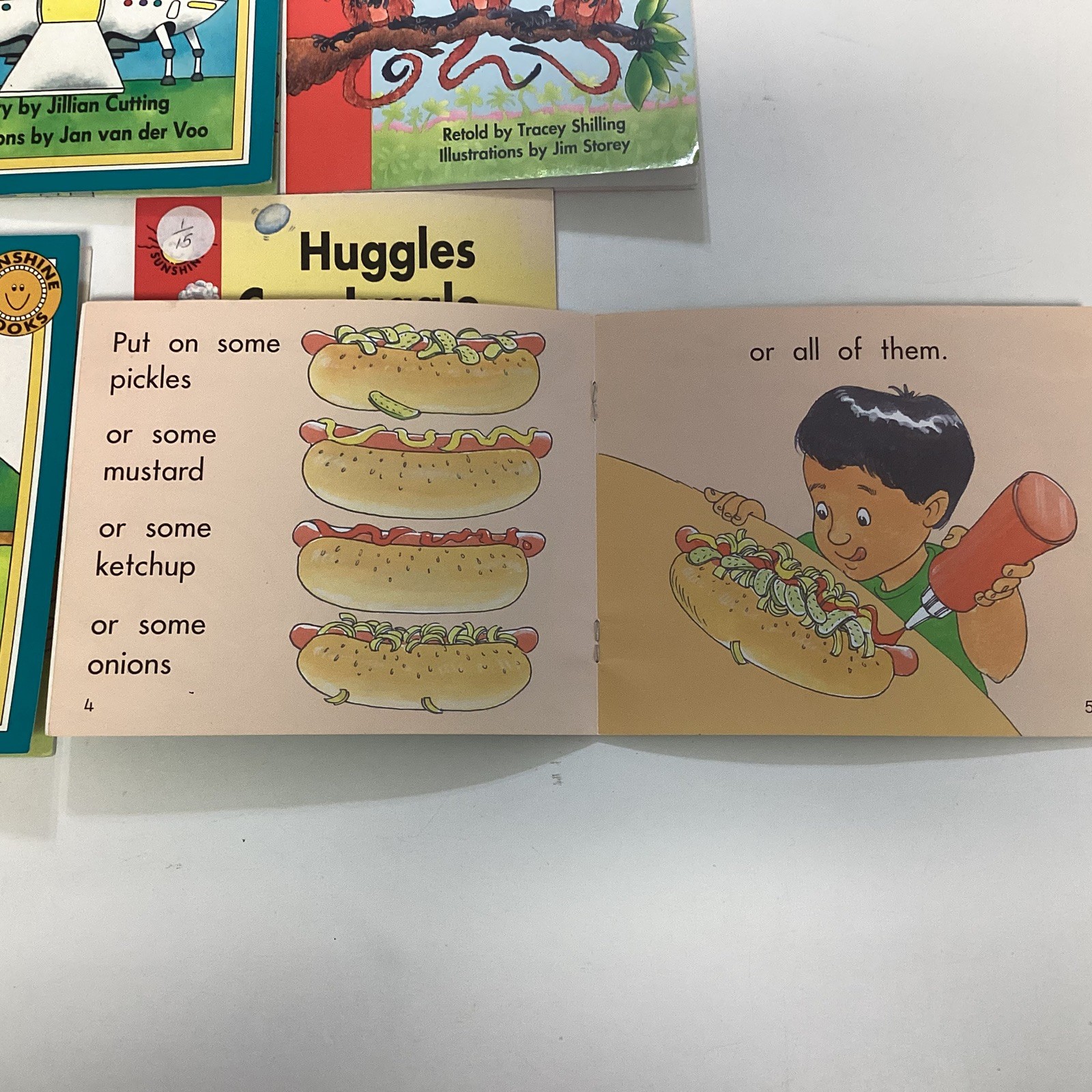 Sunshine Kindergarten 1st Grade Reader 10 Book Lot Level A-D Rigby Wright