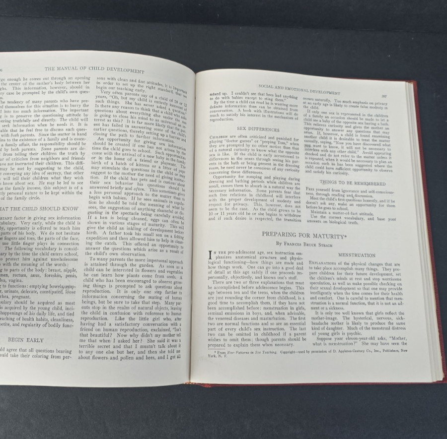 Manual of Child Development 1955 The University Society Vintage Parenting