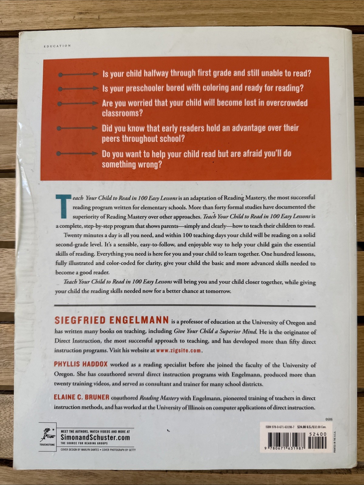 Teach Your Child to Read in 100 Easy Lessons Engelmann Haddox Bruner