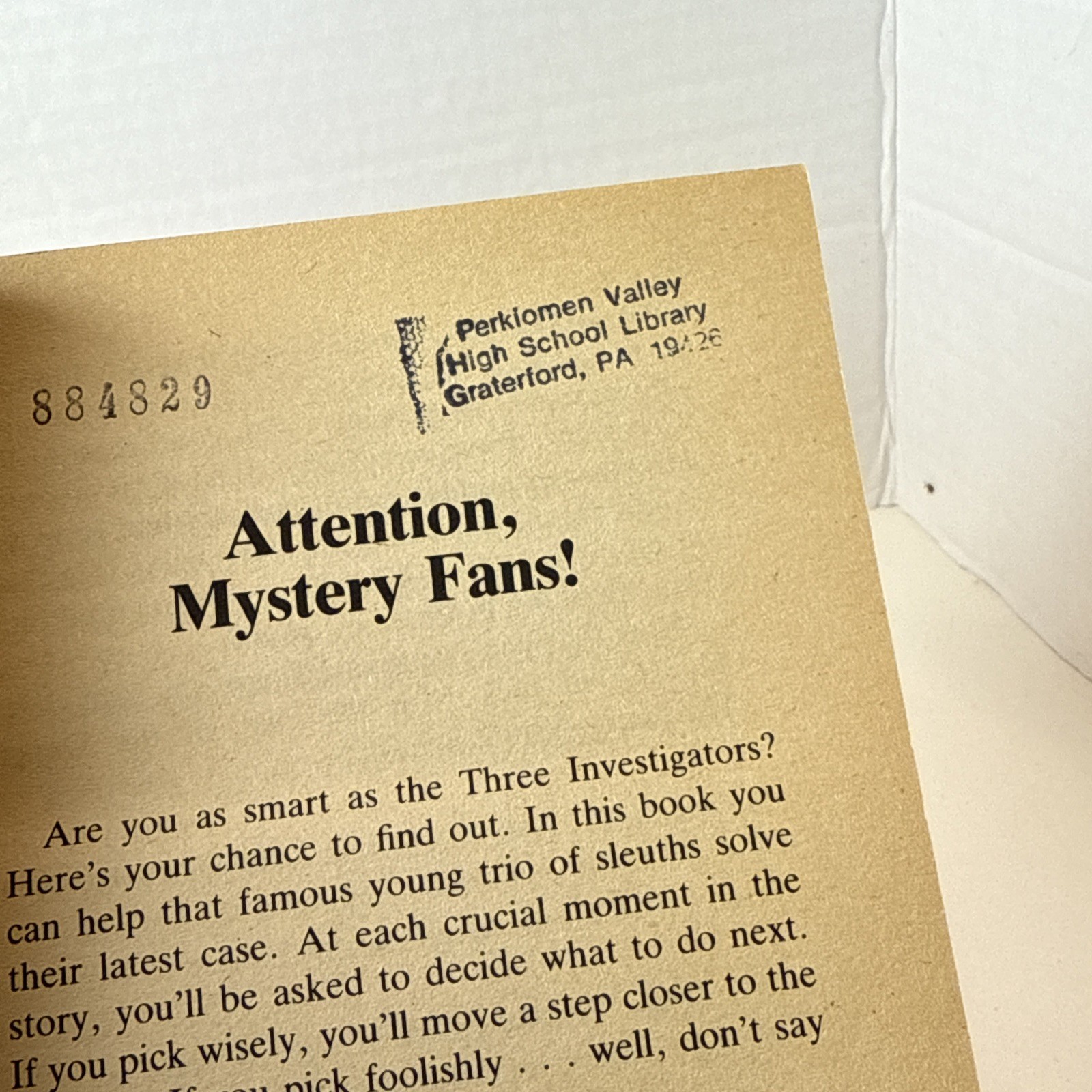 Three Investigators Case of the Dancing Dinosaur Paperback Find Your Fate