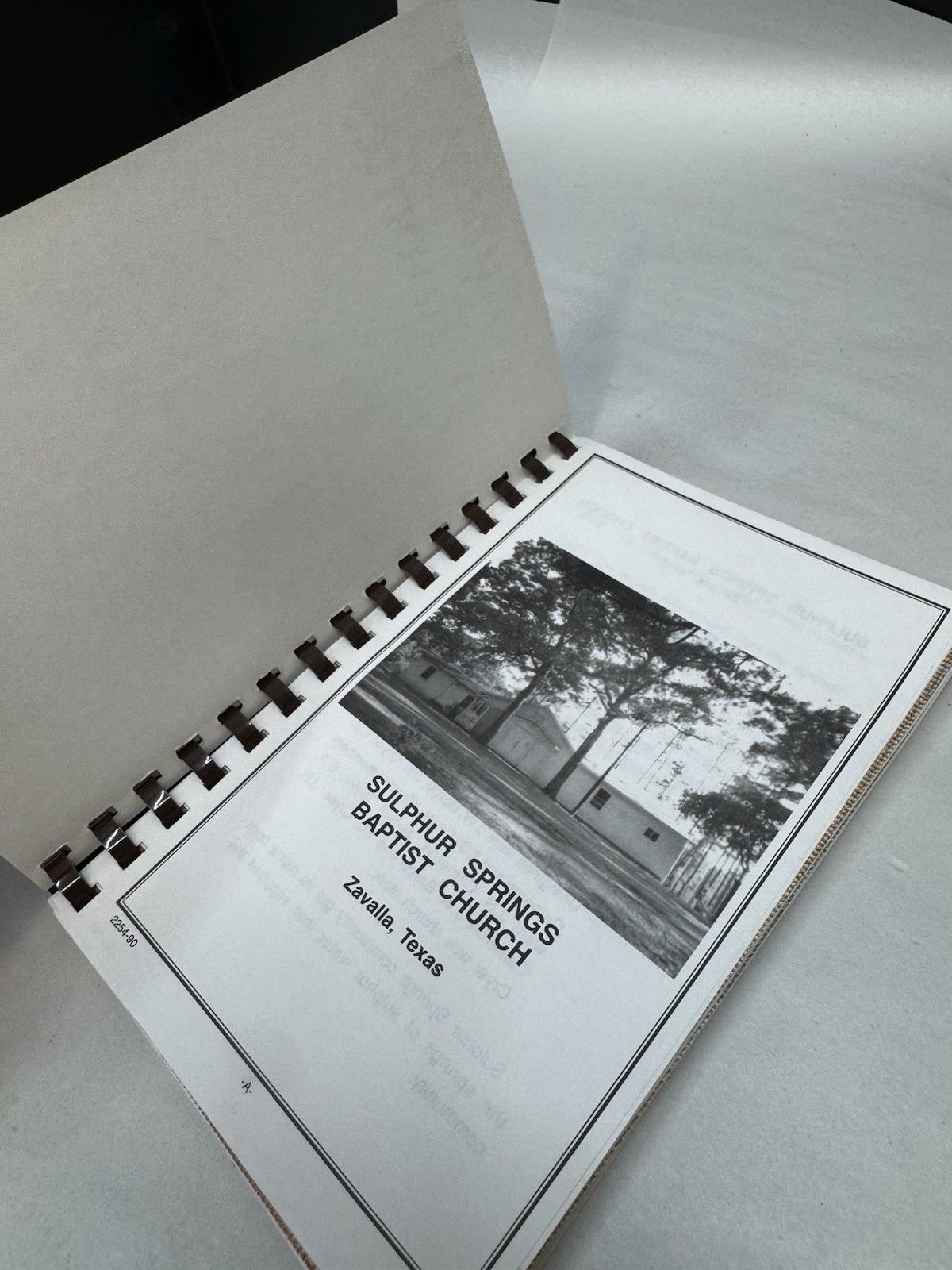 Zavalla Texas Sulphur Springs Baptist Church 1990 cookbook 134 Pages