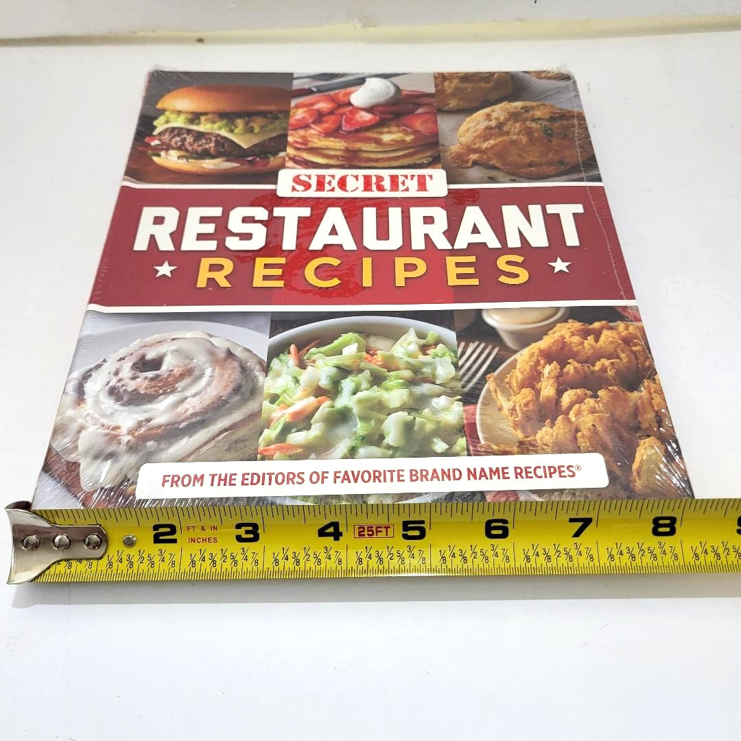 Secret Restaurant Recipes Cookbook 192 pages 85 Recipes Flexibound Brand New