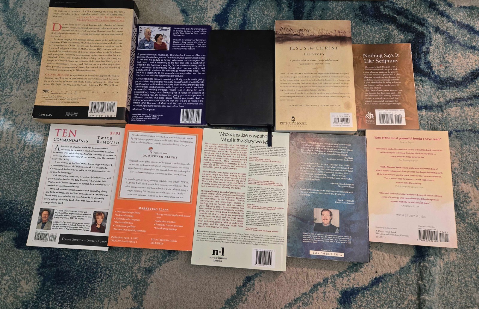 Christian Inspirational Book Lot 10 Max Lucado Nouwen Prayer Jesus Devotional