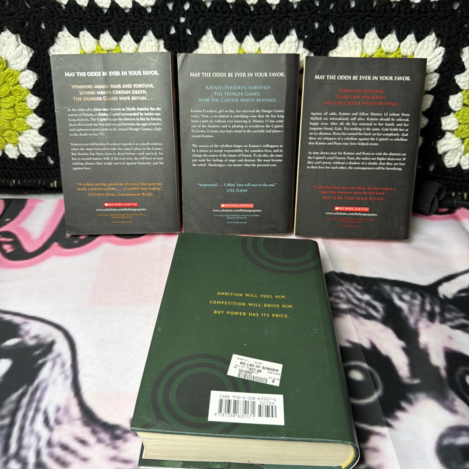 The Hunger Games 4 Book Lot Suzanne Collins All 1st Edition 1st Print Prequel YA