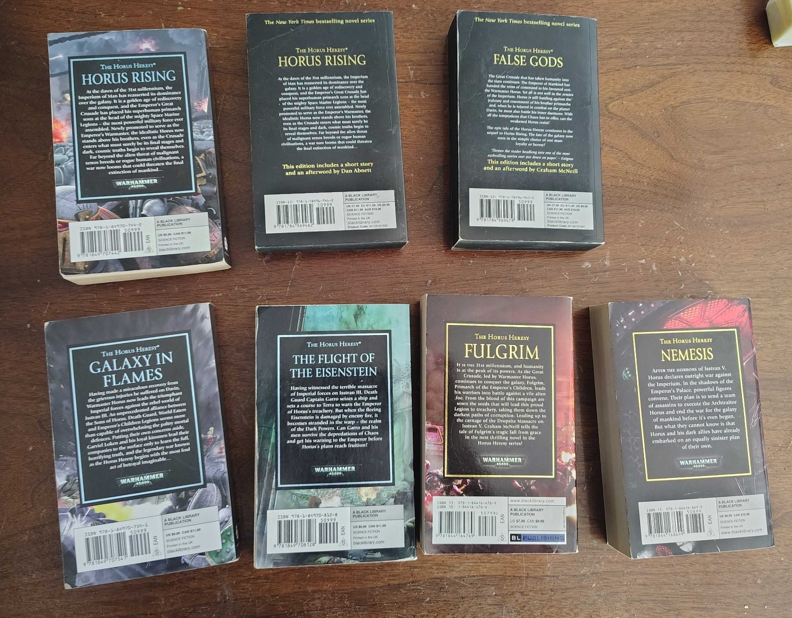 Horus Heresy Series Lot Books 1-5 and 13 including Special Editions
