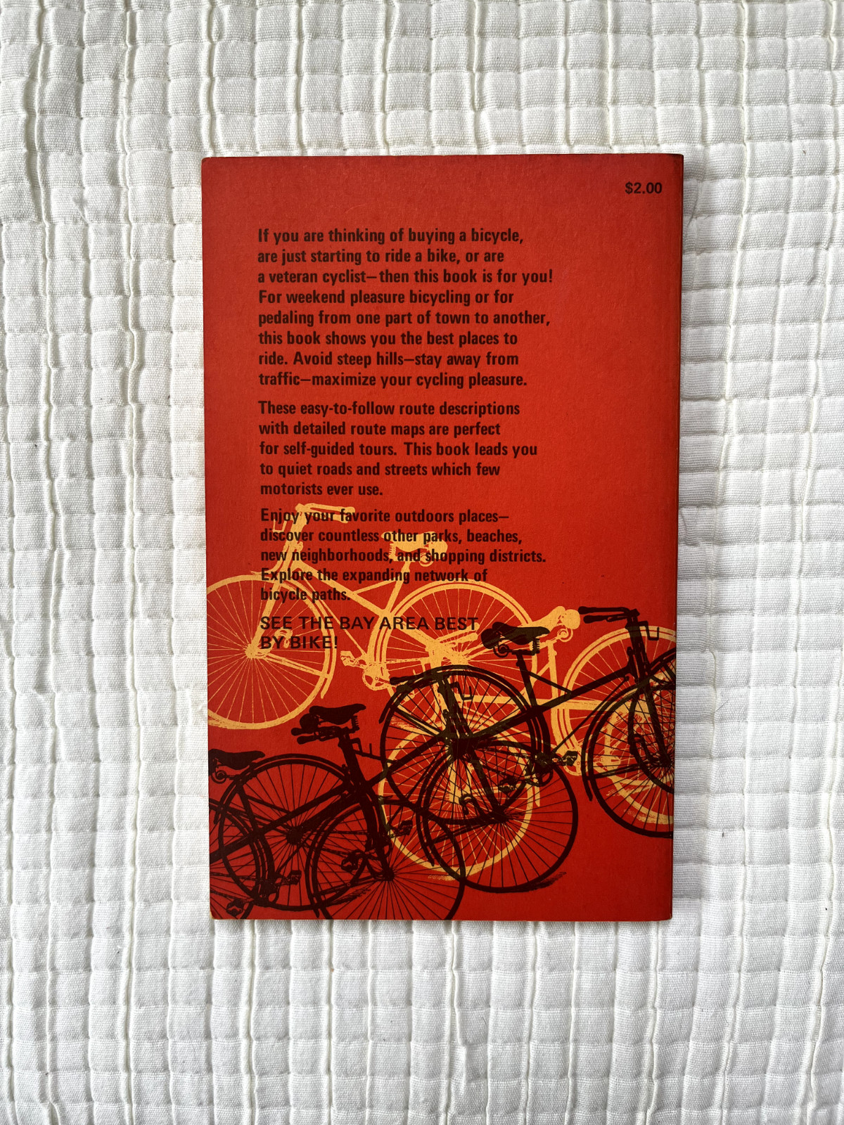 Bay Area Bikeways By Tom Standing 1972 Ten Speed Press, Excellent Condition