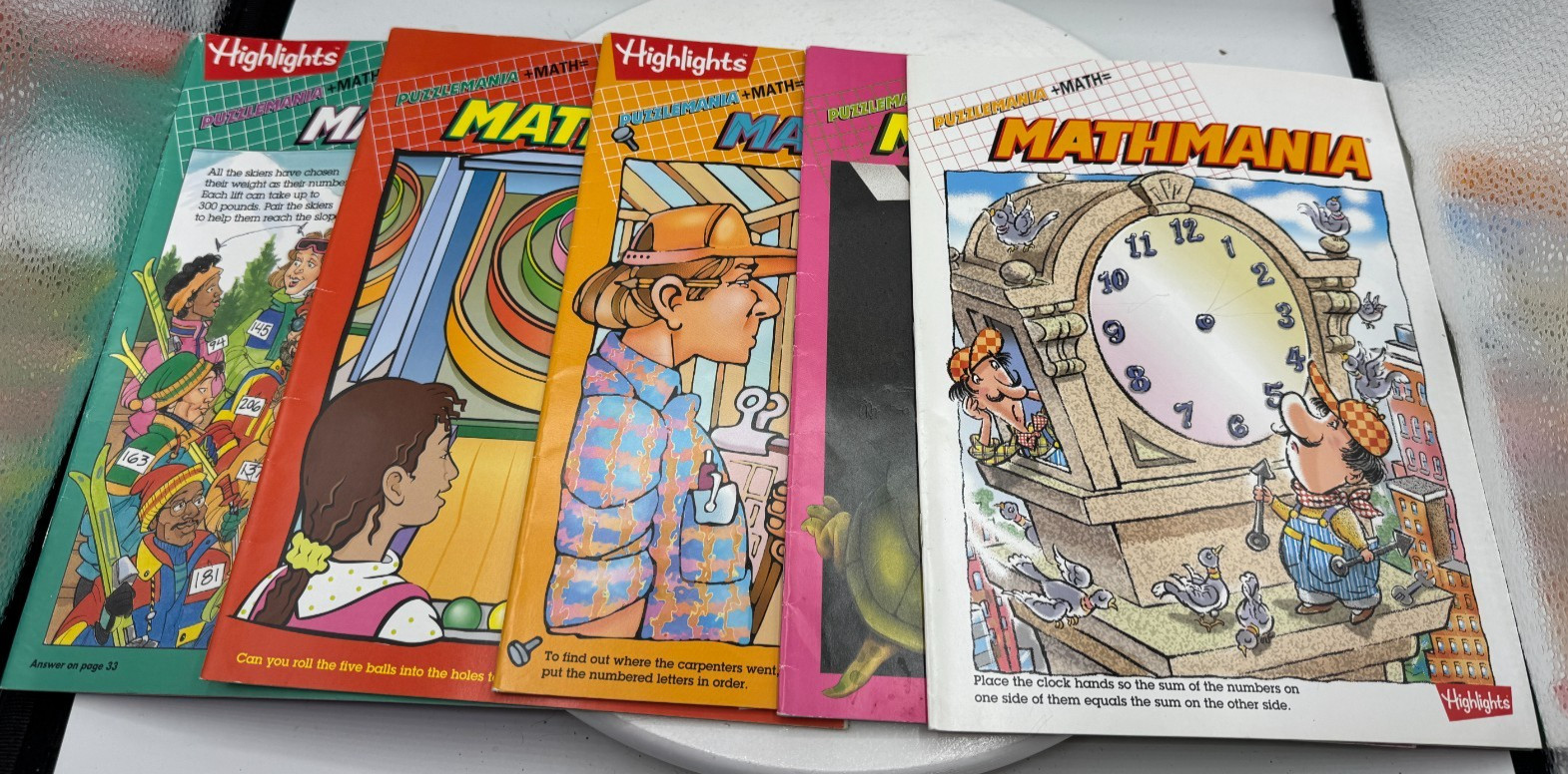 Highlights Mathmania Vintage early 1990+ Lot 37 Activity Book Homeschool