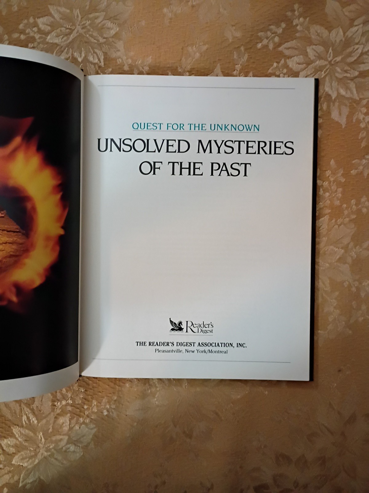 Unsolved Mysteries of the Past Reader’s Digest 1991 Hardcover Quest Unknown Book
