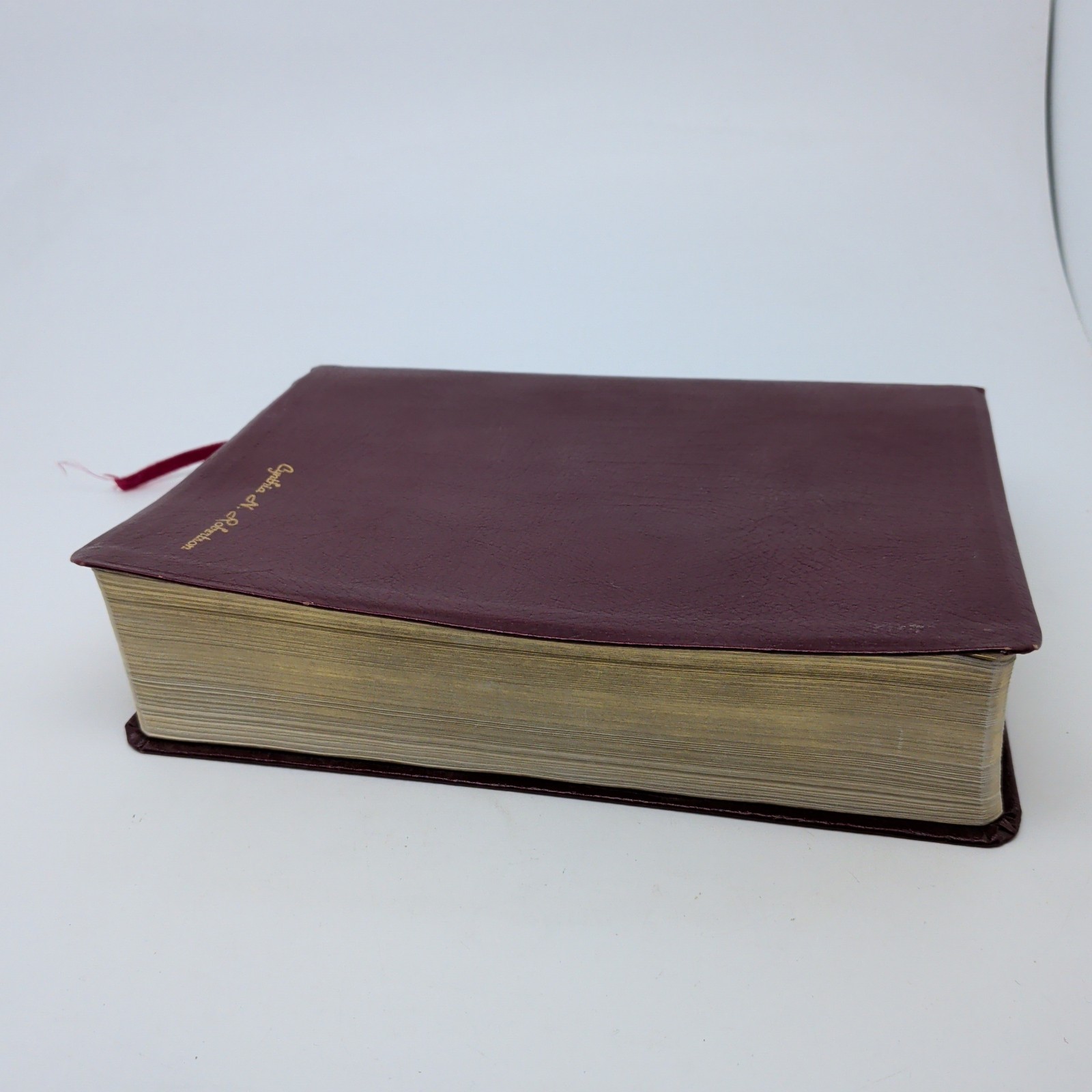 NIV Study Bible 1985 Leather Indexed New International Version Bonded Leather