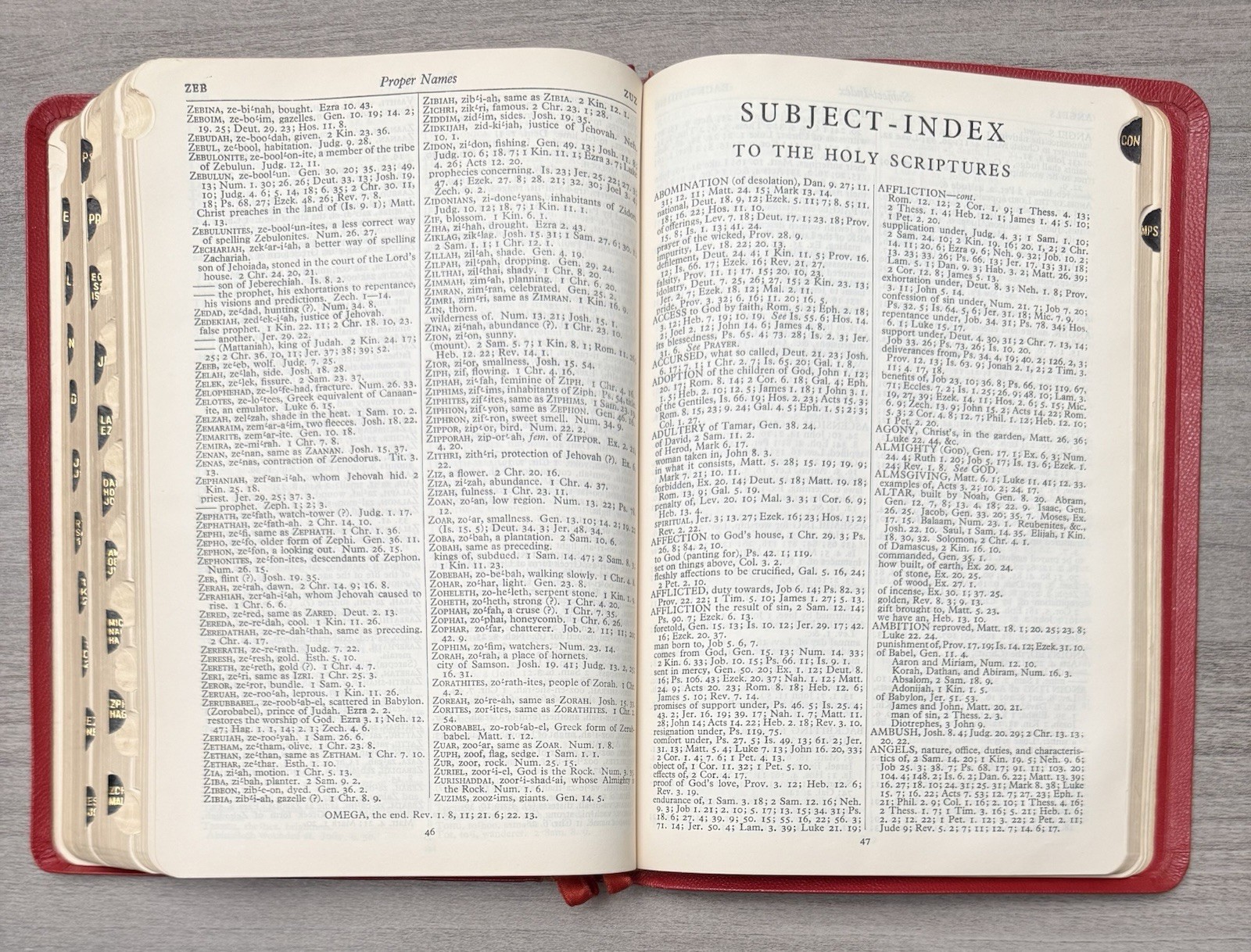 Oxford KJV Scofield Reference Bible 1945 Red Hand Grained MOROCCO Leather 187X