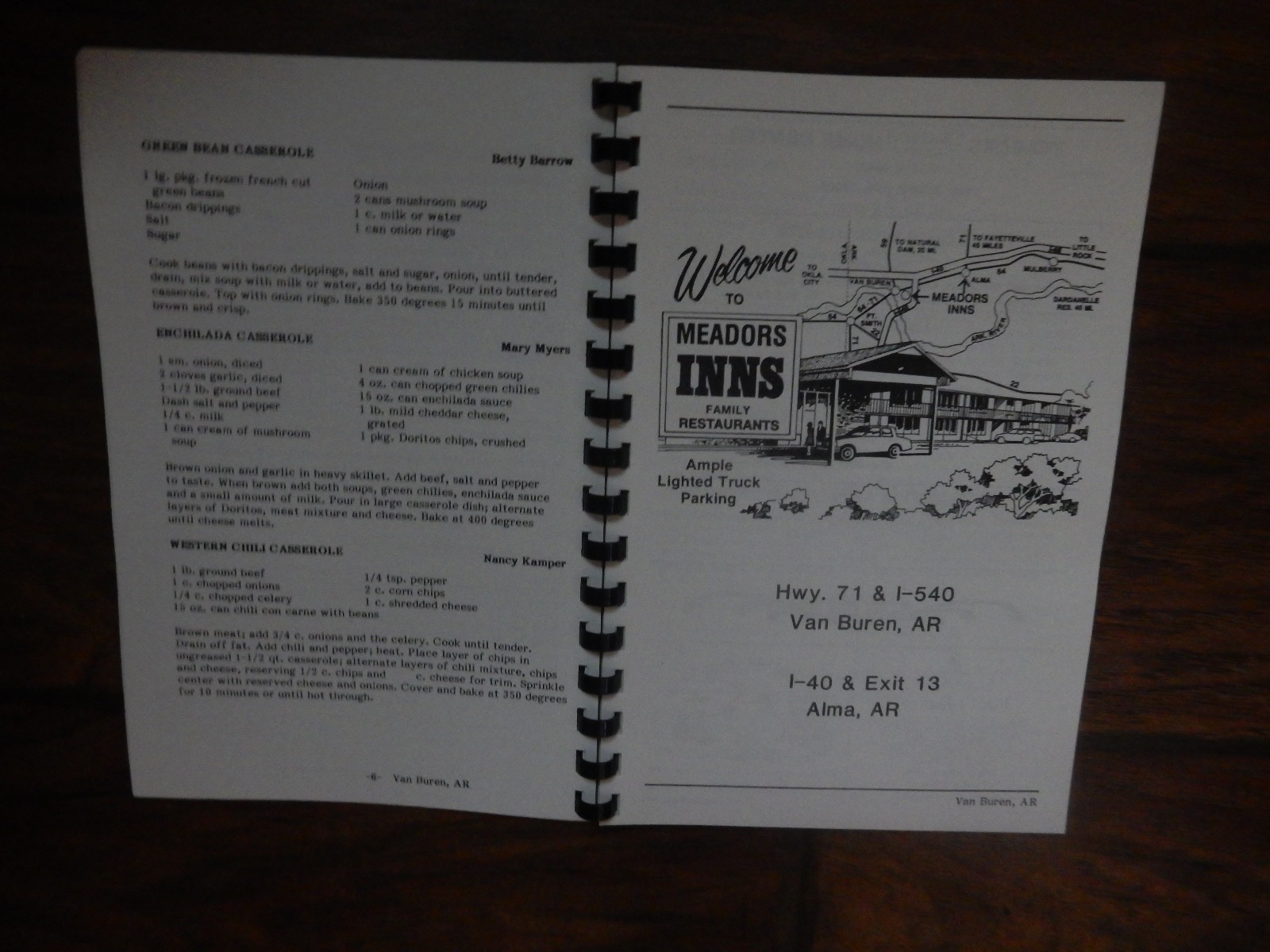 Cherished Recipes AARP Van Buren, Arkansas Cookbook
