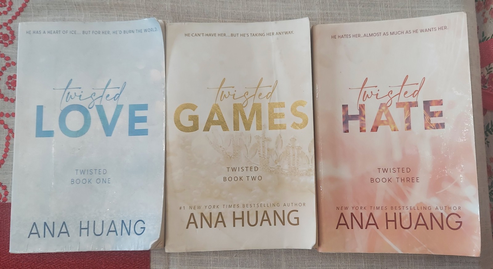 Twisted Series Collection by Ana Huang, Paperback -Love, Games, Hate (VERY GOOD)