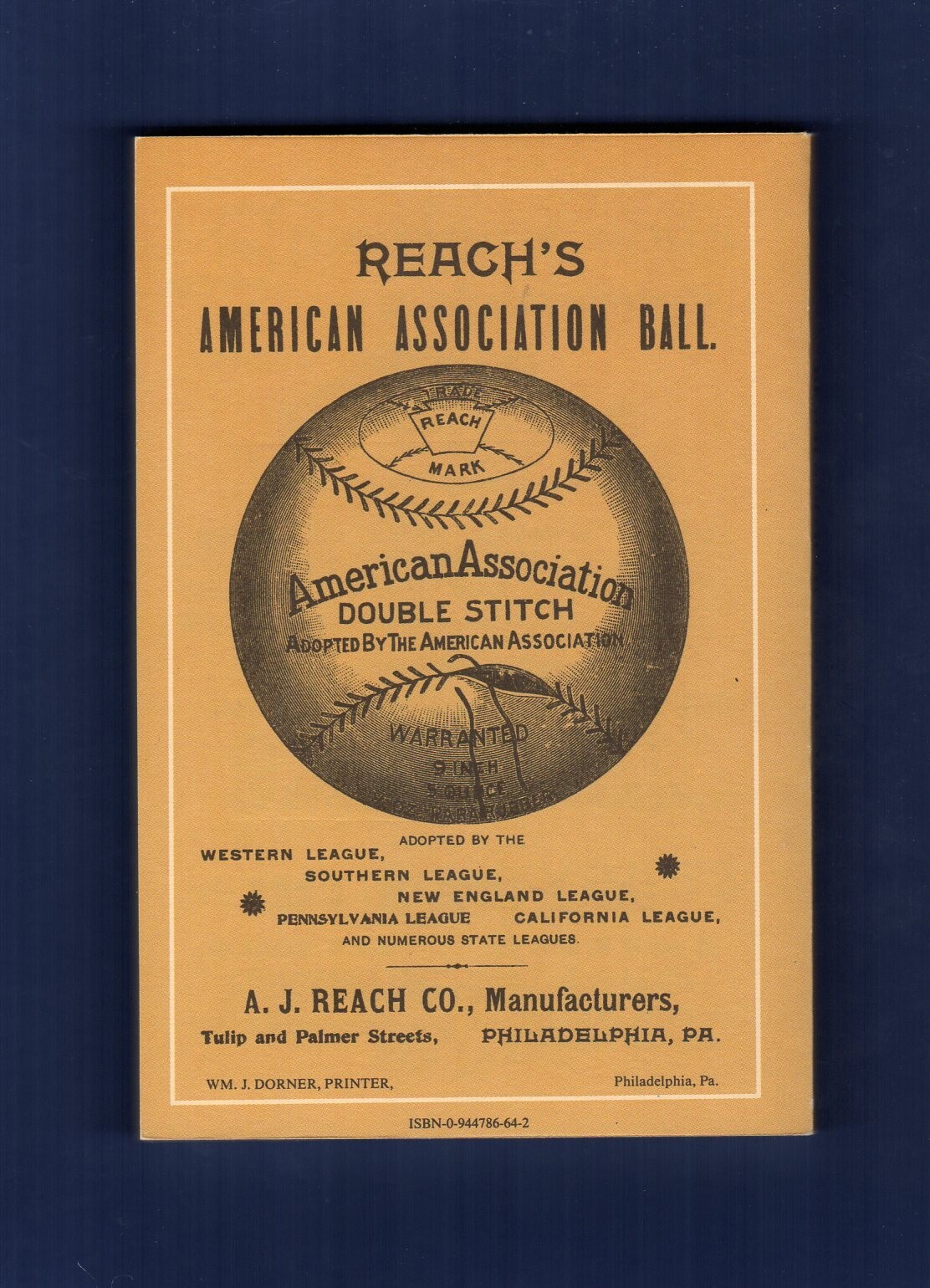 1893 REACH’S BASEBALL GUIDE ~ 1989 Horton P.C. | 164 pages ~ Scarce REPRINT! A