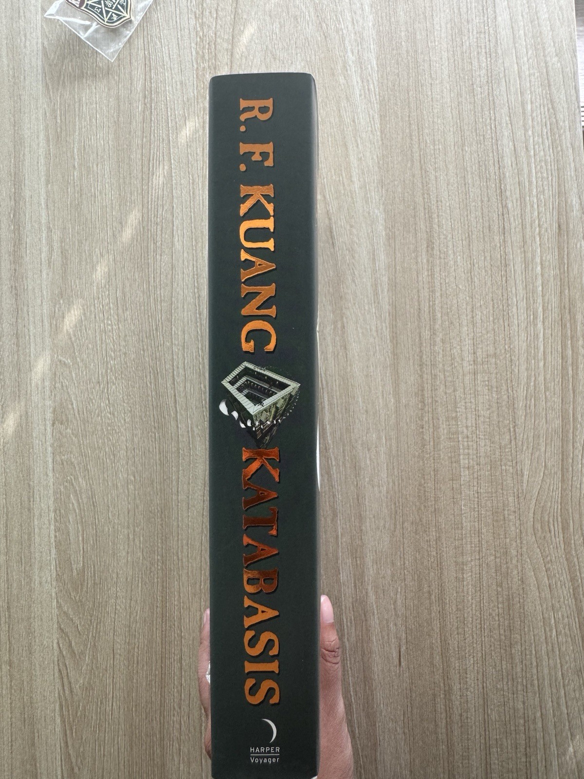 SIGNED Katabasis Deluxe Edition Sprayed Edges by R. F. Kuang + Enamel Pin