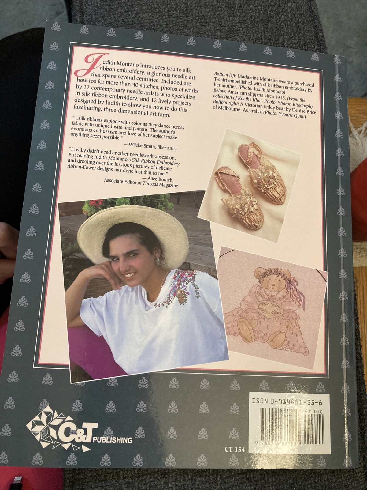 Vtg Rare 1993 The Art Of Silk Ribbon Embroidery by Judith Baker Montano