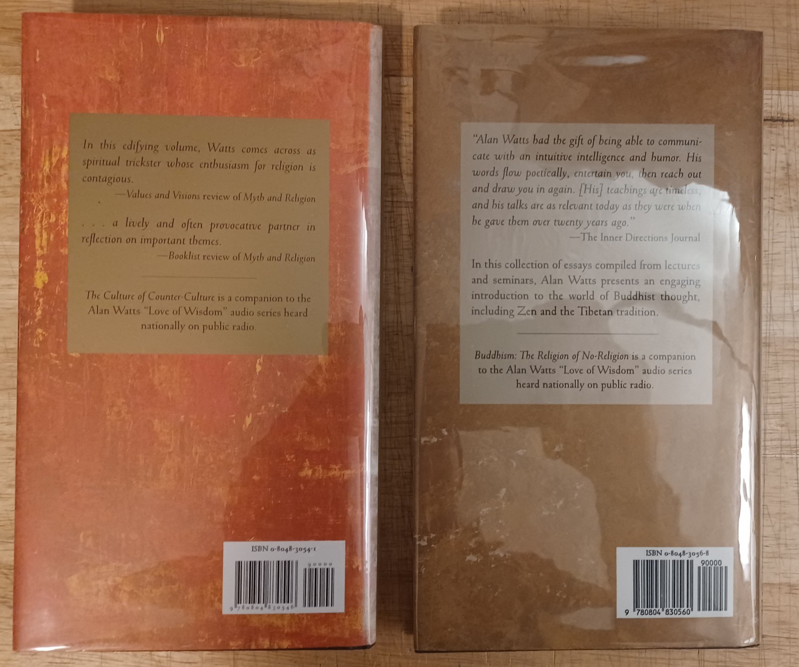 Alan Watts: The Edited Transcripts Series. Six 1st Print Hardcovers. Sharp