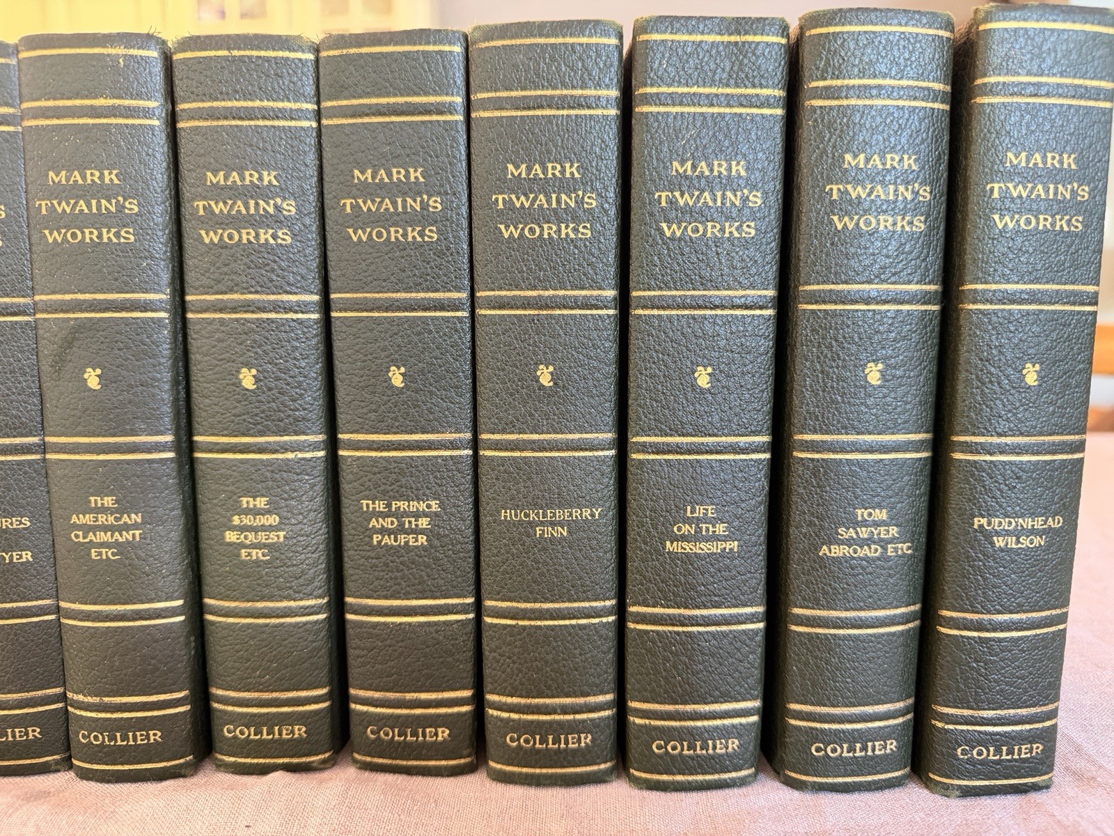 Mark Twain Collection, Harper & Brothers Edition, Collier, 10 volumes, E-75 1917
