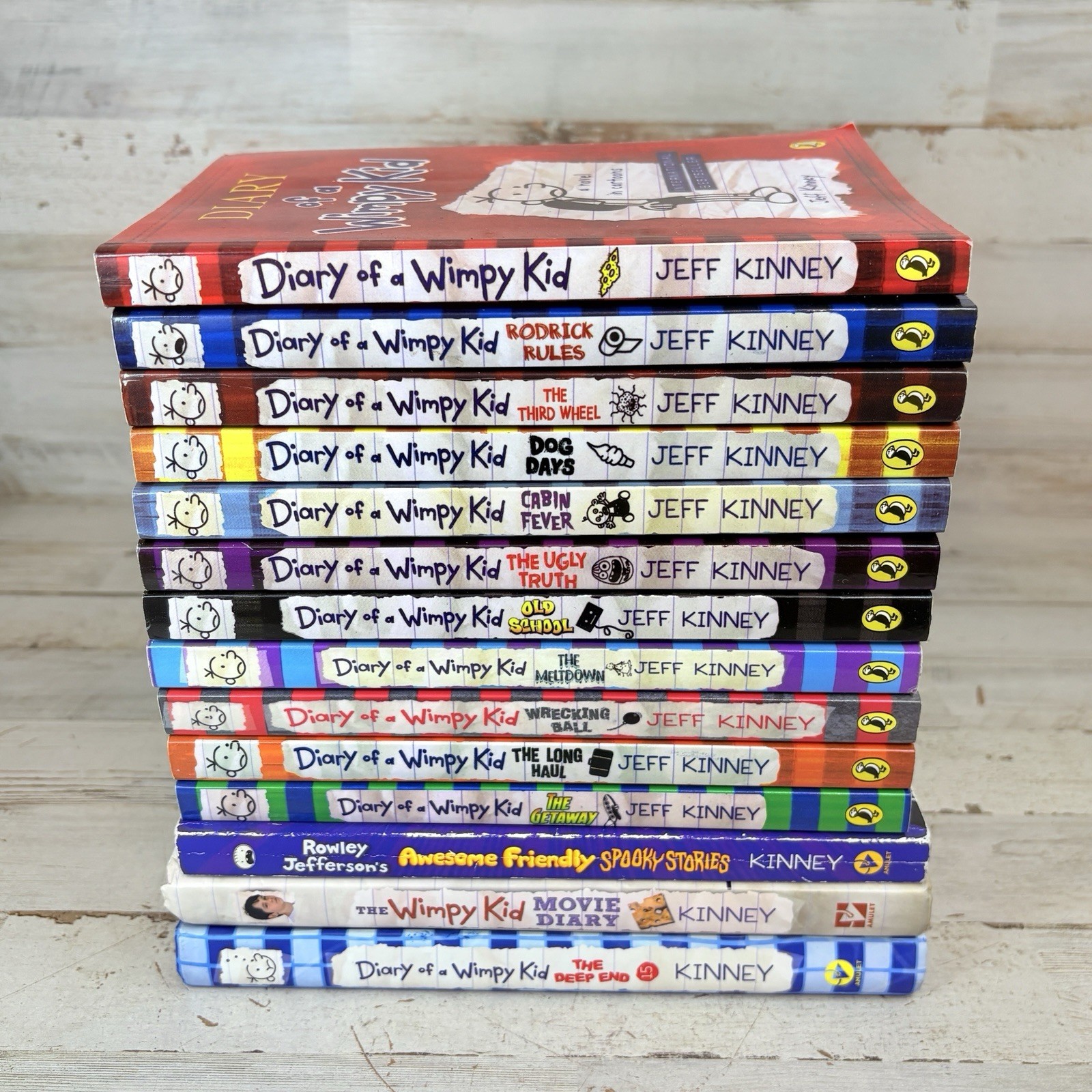Lot Of 14 Diary of Wimpy Kid Books Movie Diary Rowley Jefferson Kinney