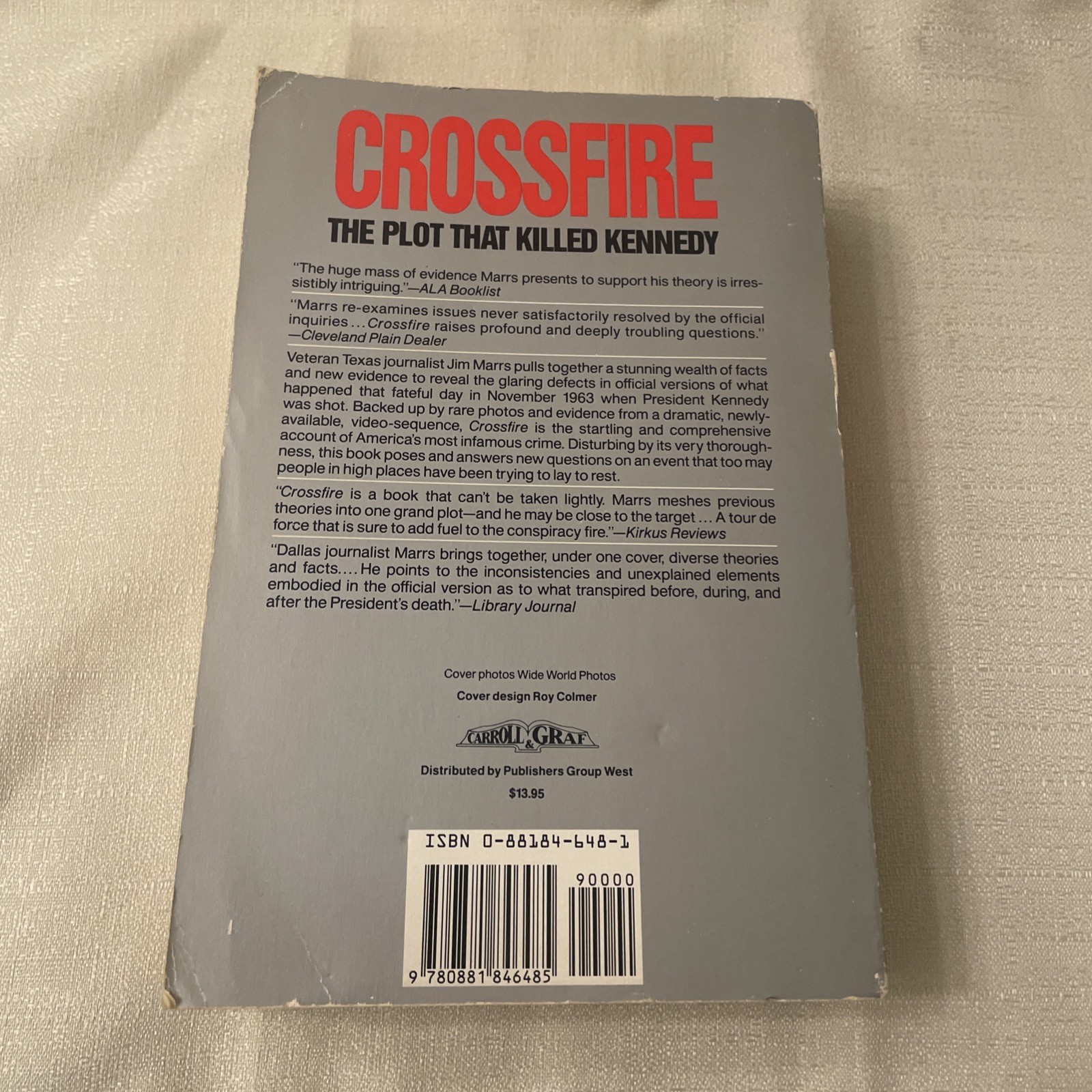 Crossfire : The Plot That Killed Kennedy by Jim Marrs (1993, Trade Paperback)