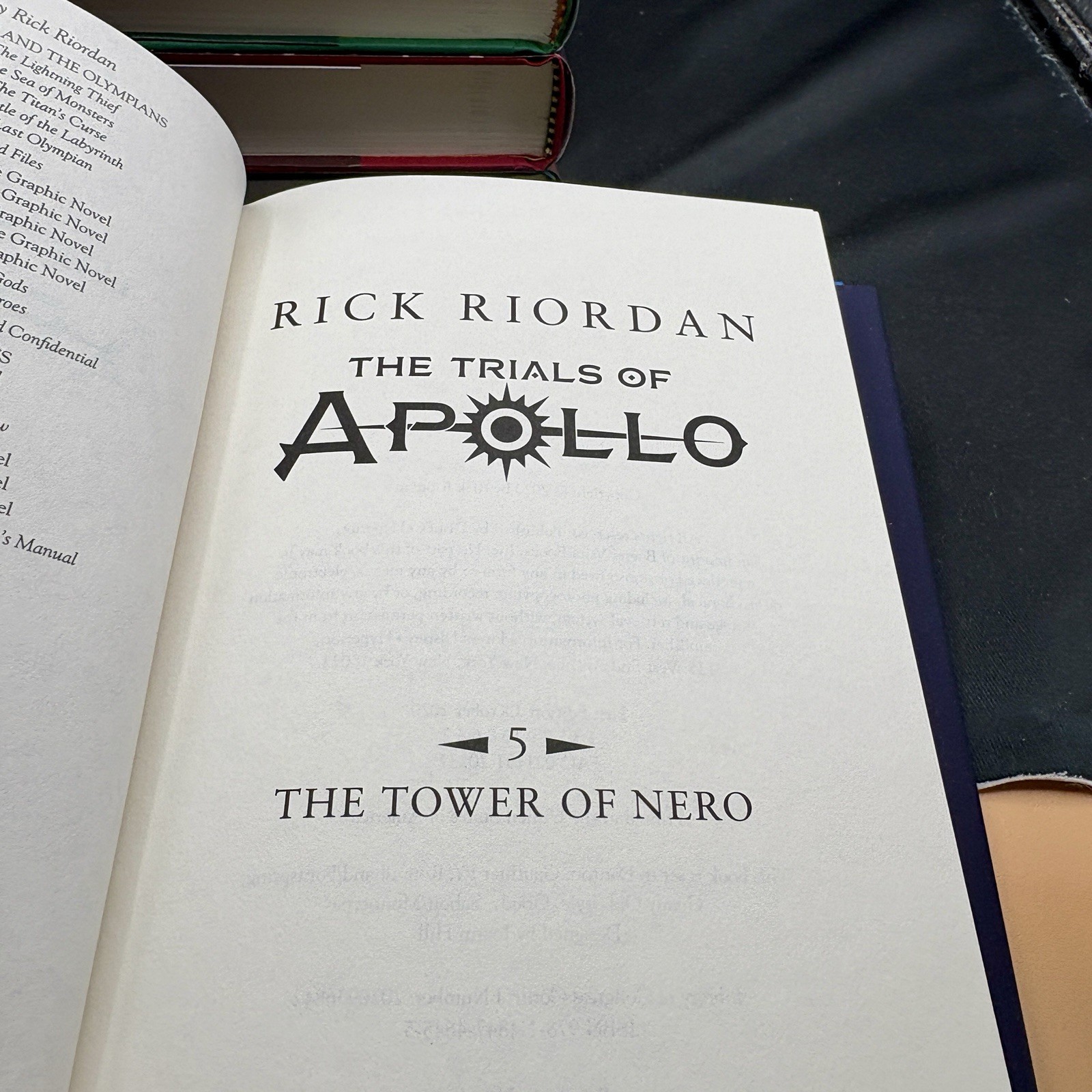 Trials of Apollo 5 Book Hardcover Box Set – Rick Riordan Disney Hyperion 2020