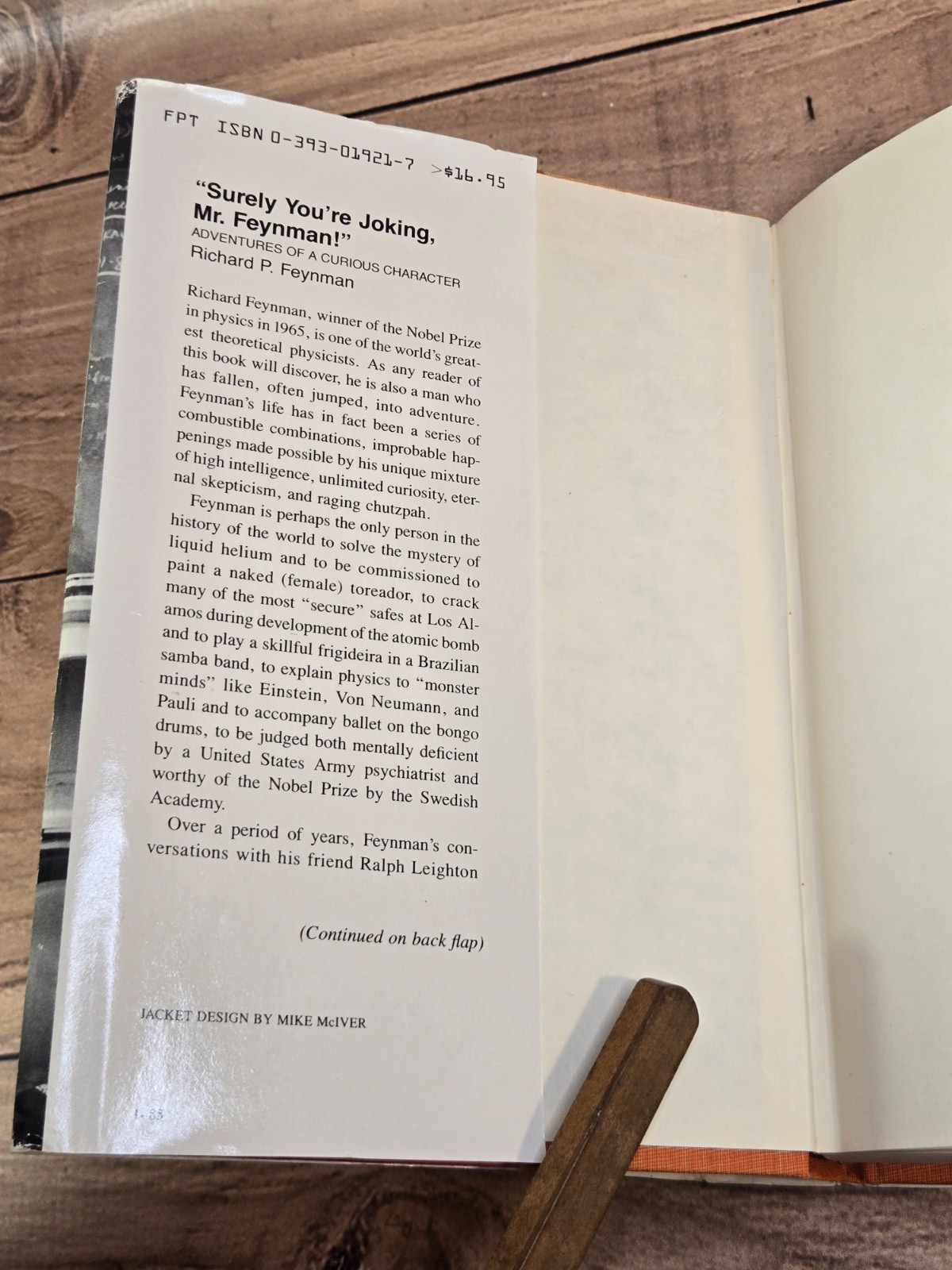 Vtg “SURELY YOU’RE JOKING, MR. FEYNMAN!” Richard Feynman 1985 HC/DJ Norton & Co.