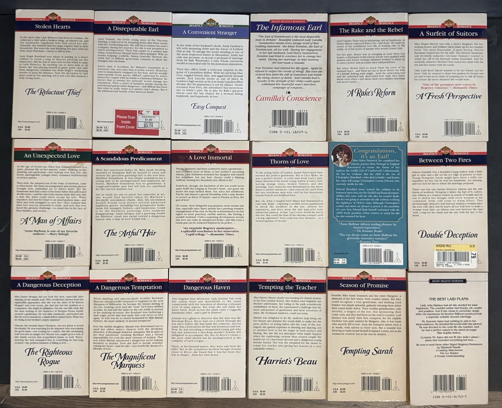 80 Signet Regency Romance Books- All books pictured