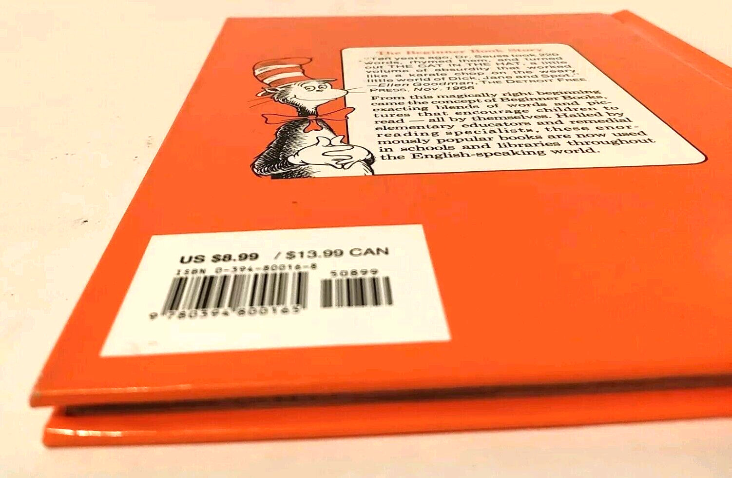 Dr. Seuss – Green Eggs and Ham – Vintage 1988 Print – I can Read Myself Book HC