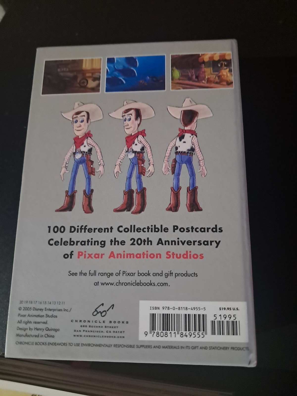 Disney 2005 Art of Pixar Post Cards Clips From Movies 55 Clean Postcards