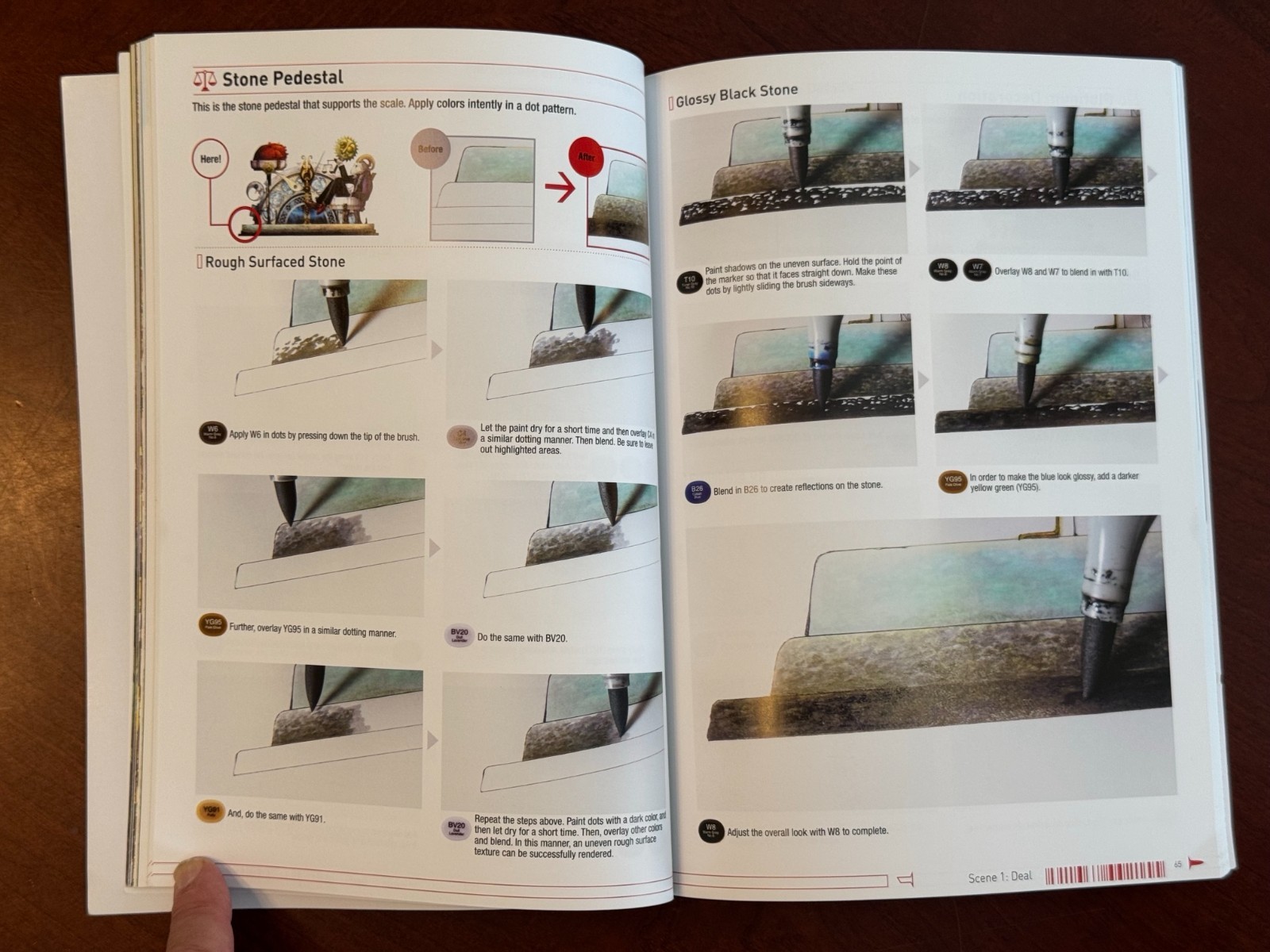 How to Render Eye-Catching Textures w COPIC Markers pb Yasaiko ART book