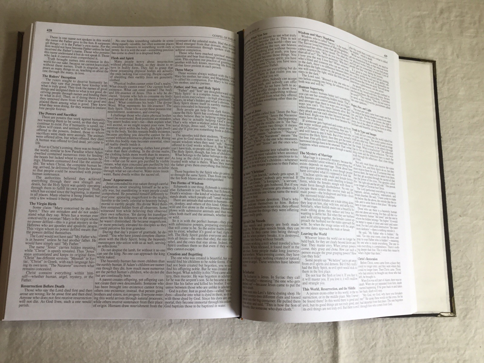 The Complete Apocrypha and Nag Hammadi Libraries, Hand Bound in Suede, Gnostic
