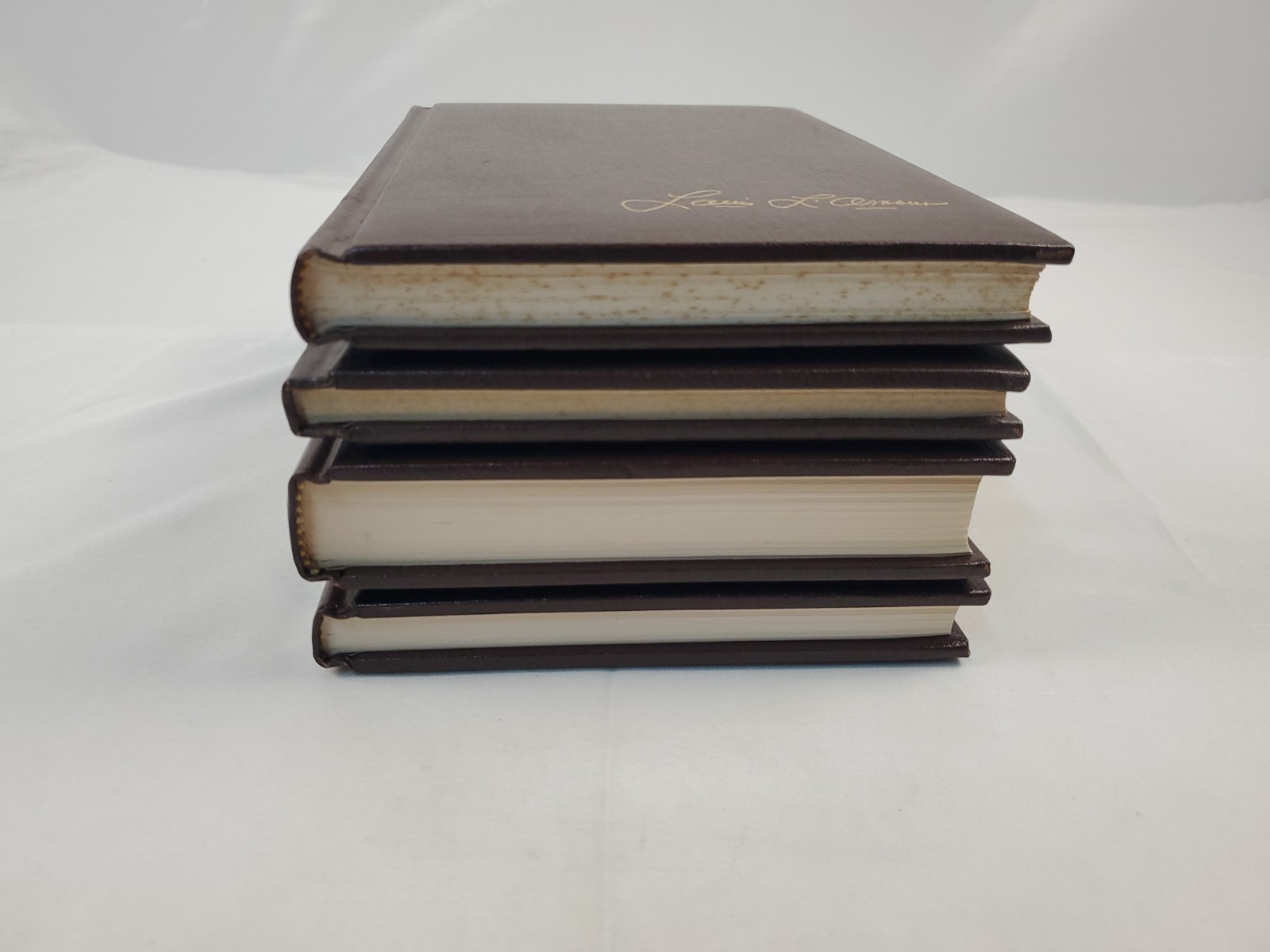 The Louis L’amour Collection Leatherette Bantam Book Lot of 4