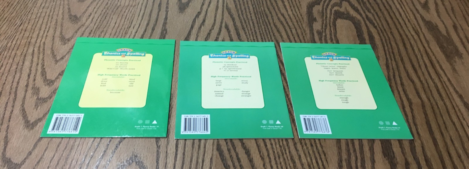 SAXON PHONICS & SPELLING STUDENT READERS / 26 BOOKS / GRADE 1 / LEVEL C