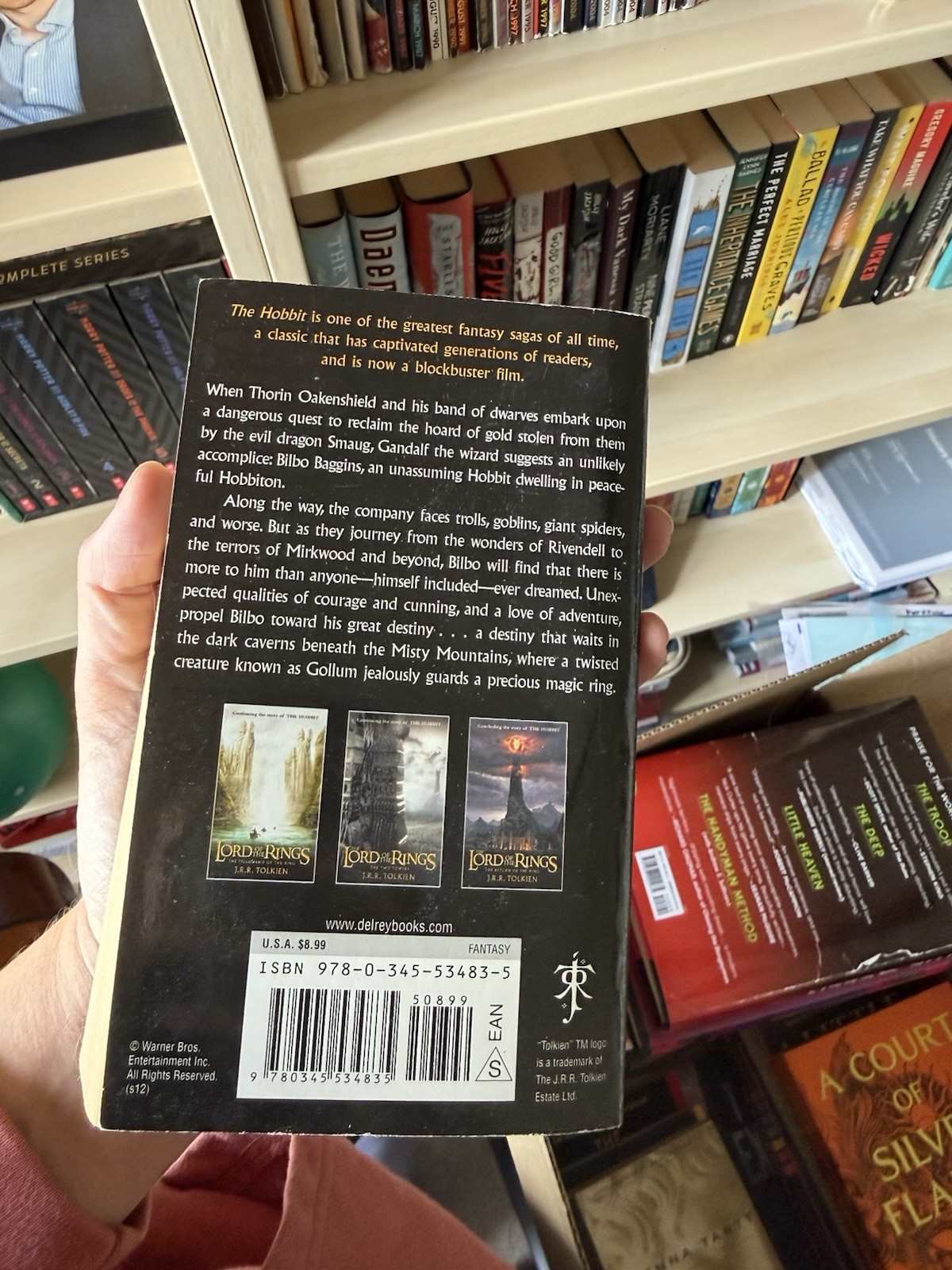 J.R.R. Tolkien The Hobbit Paperback Fantasy Fiction Film/TV Adaptation English
