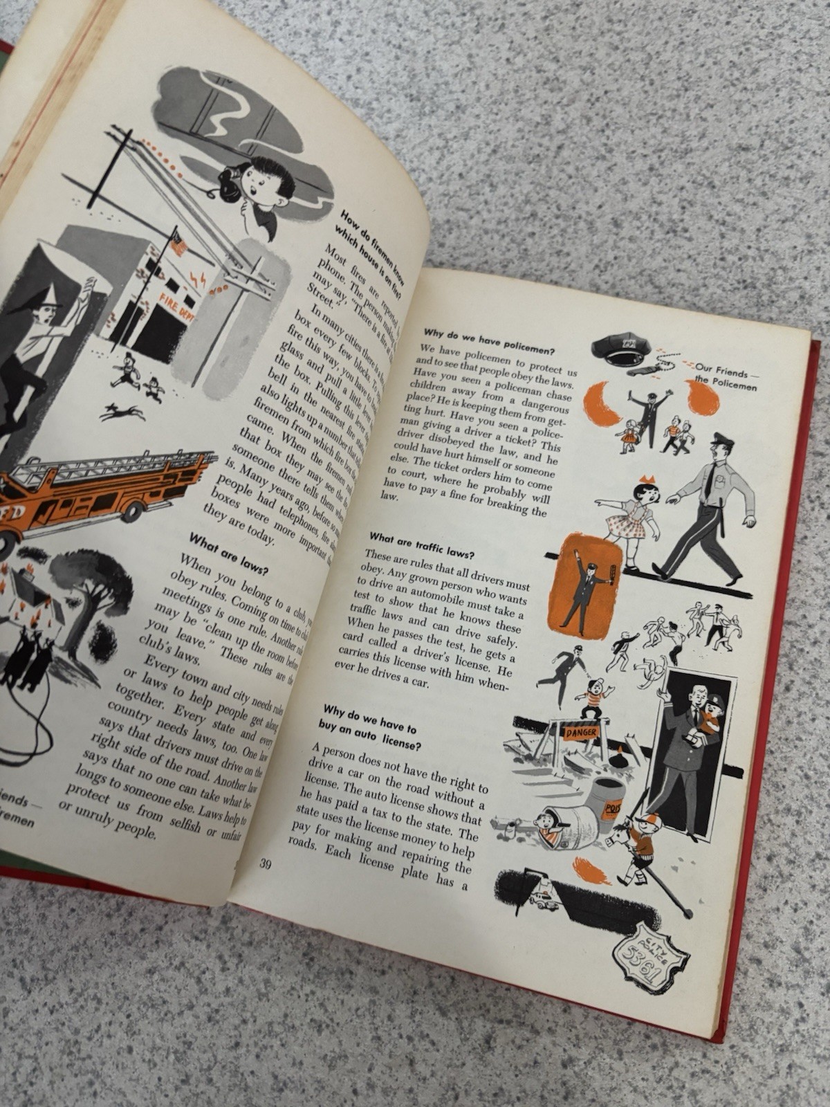 VTG 1960 CHILD HORIZONS Questions Children Ask, Educational Hardcover