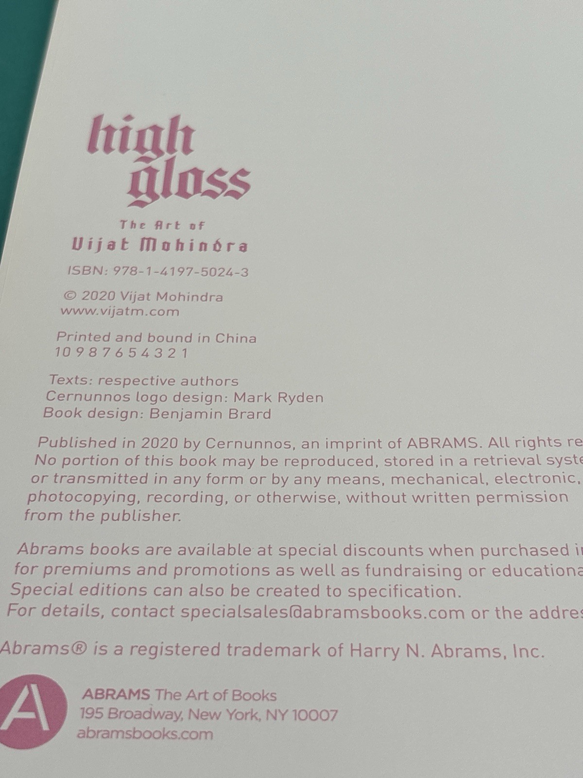 High Gloss: The Art of Vijat Mohindra Fetish 9781419750243 Erotica Photography