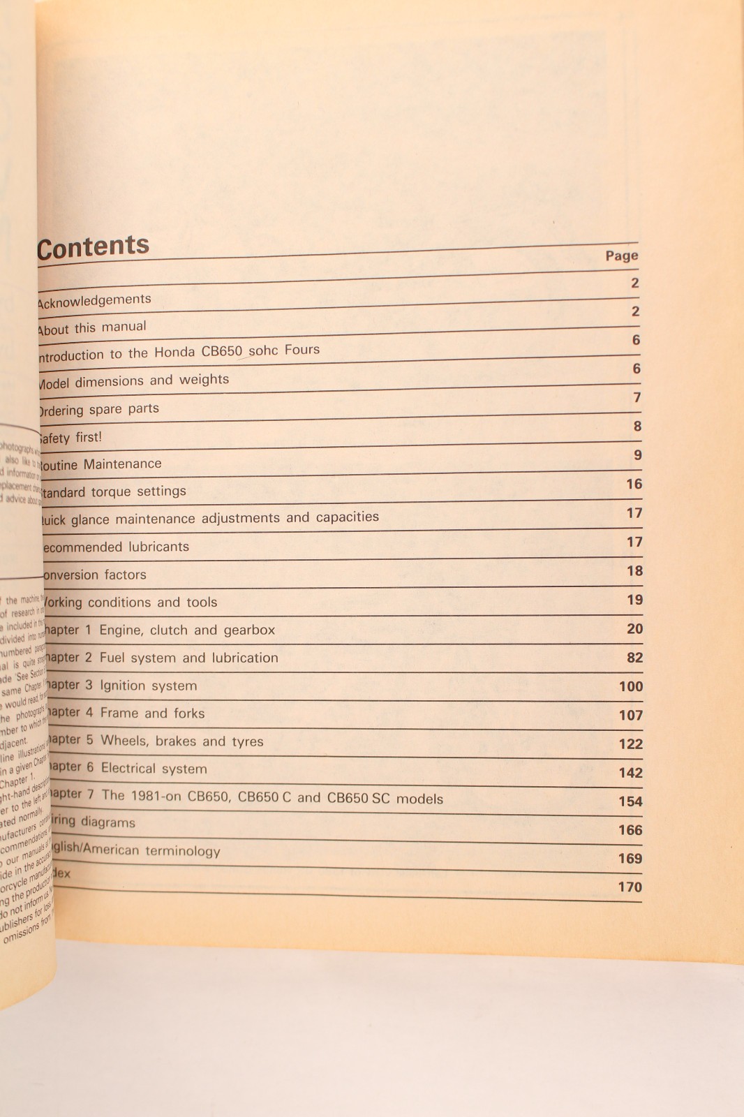 Haynes Honda CB650 SOHC Fours 1978-1984 Owners Workshop Manual 665 Nighthawk