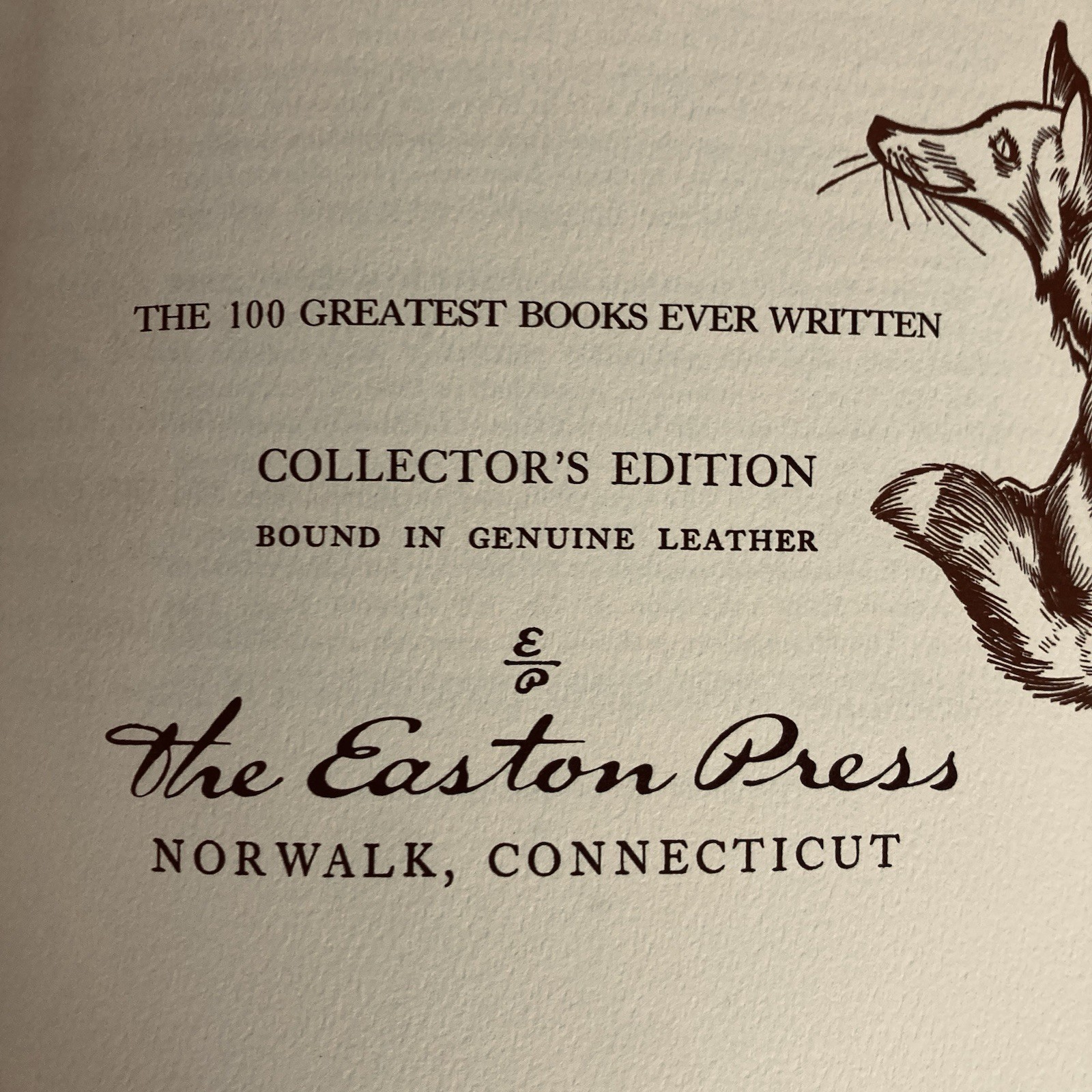 Aesop’s Fables Easton Press Collector’s Edition 1979 Leather Bound Gilt