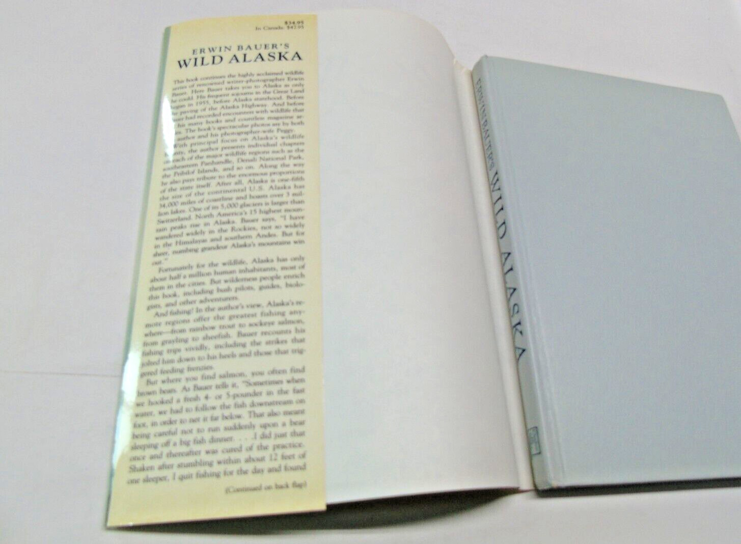 Wild Alaska An Outdooor Life Book by Erwin & Peggy Bauer 1988 Photos Base Maps