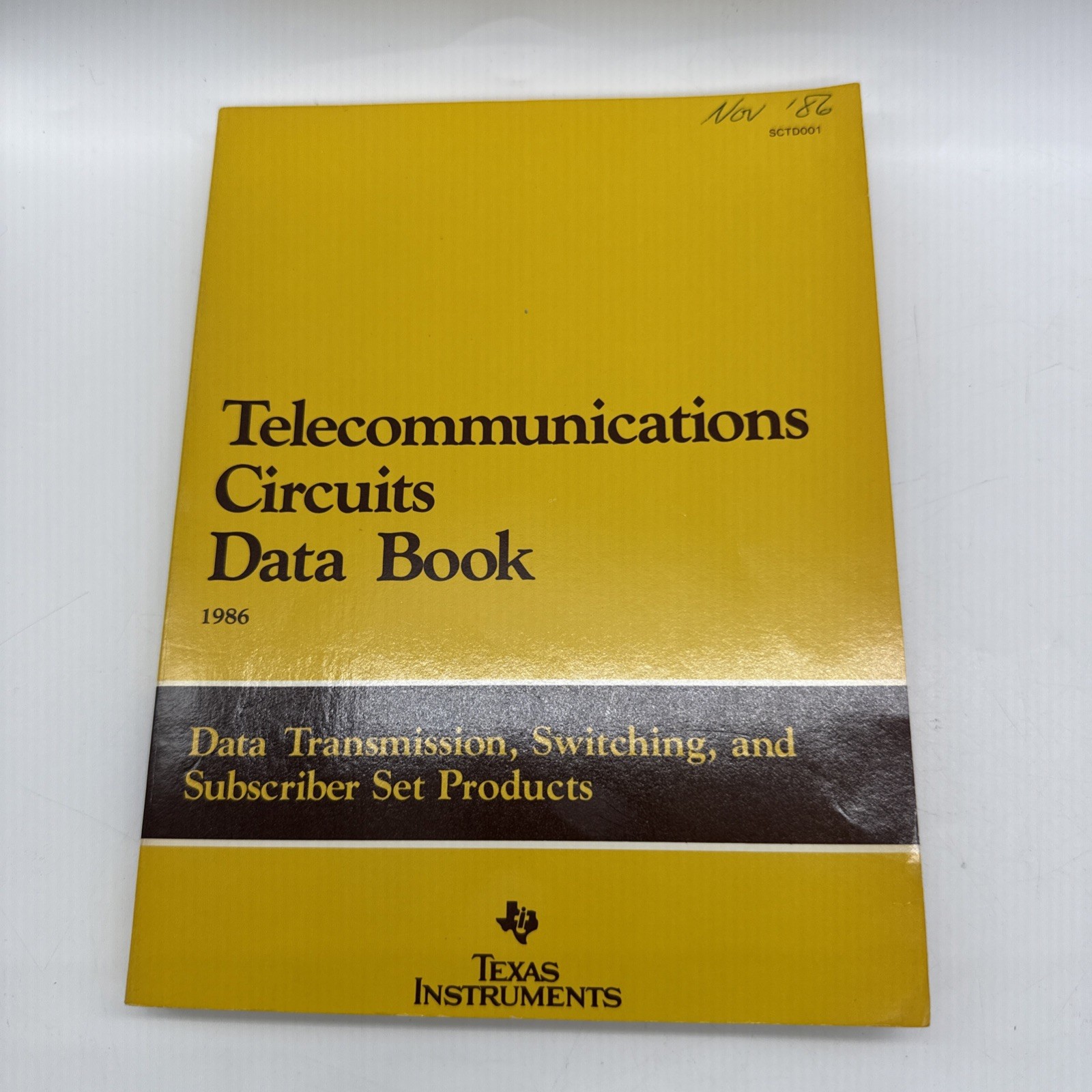Texas Instruments Telecommunications Circuits Data Book Manual Reference 1986