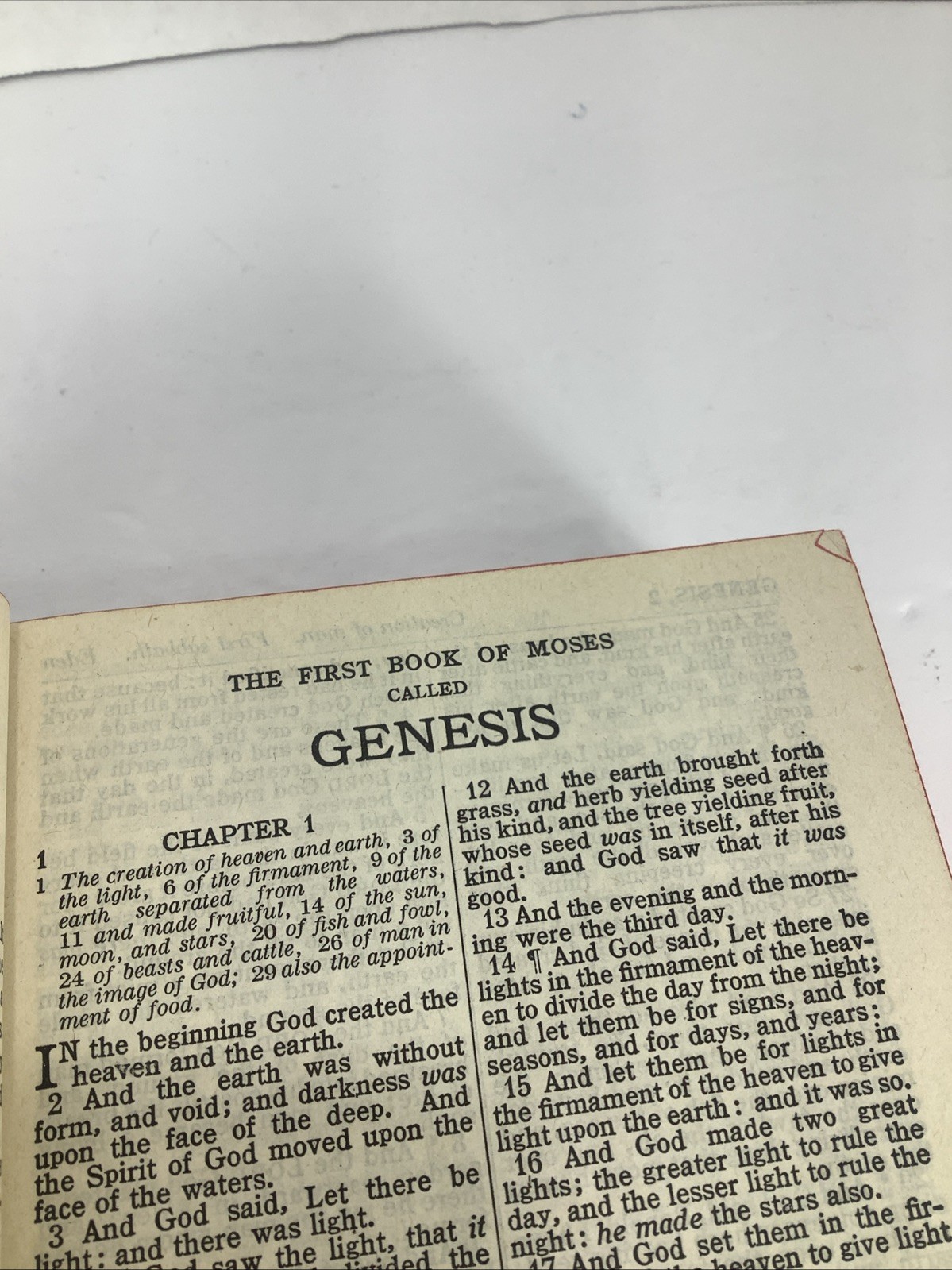 Vintage~NBP~Holy Bible King James Version Self-Pronouncing~Hardcover
