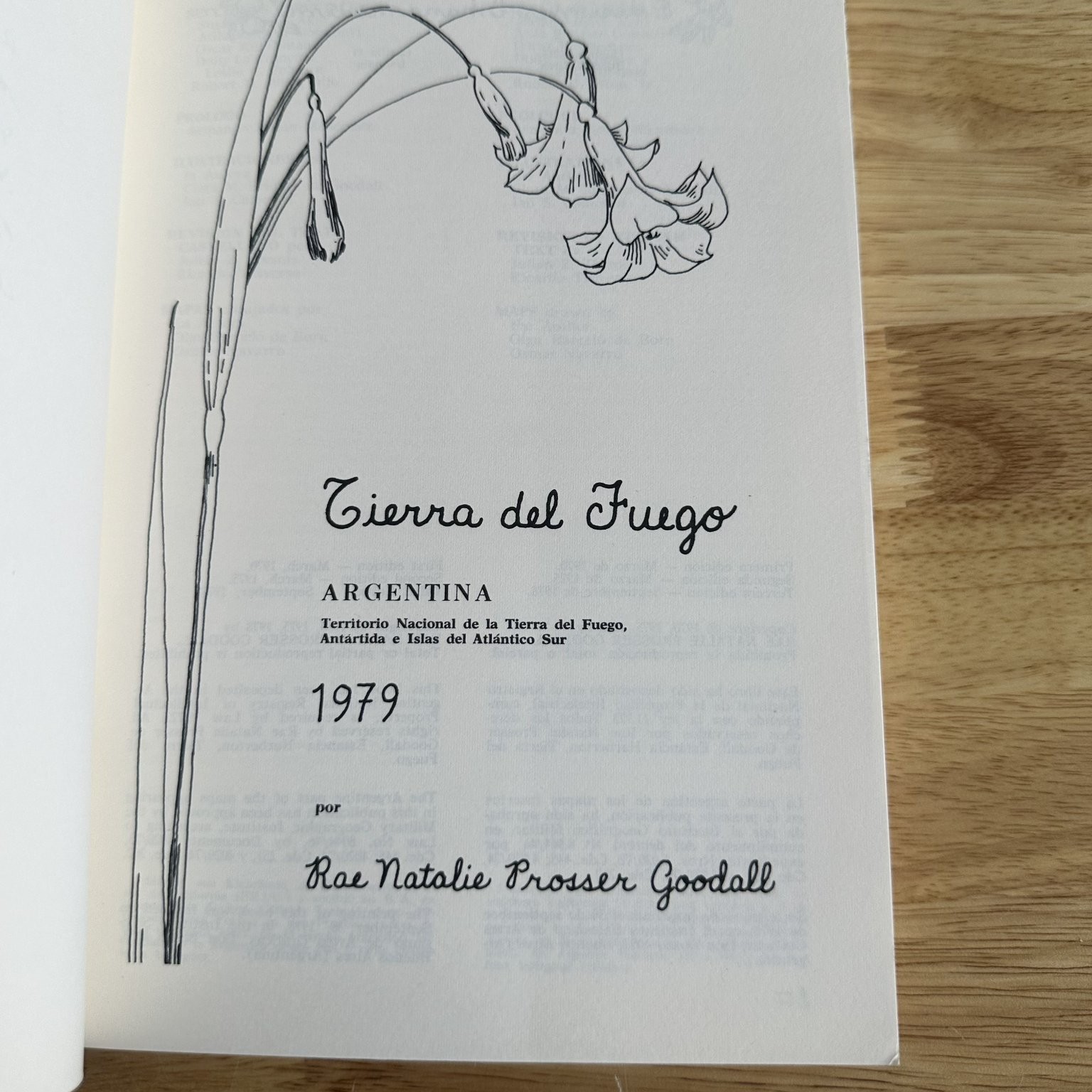 Tierra del Fuego Goodall 1979 3rd Ed Travel History Patagonia Argentina