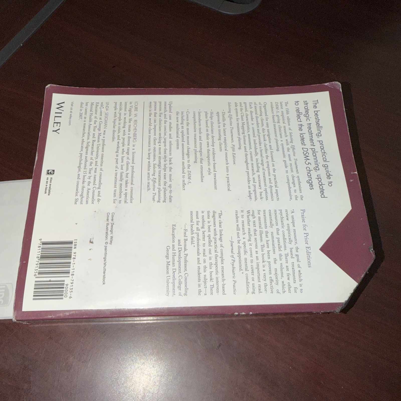 Selecting Effective Treatments : Mental Disorders 5th Ed. Reichenberg & Seligman