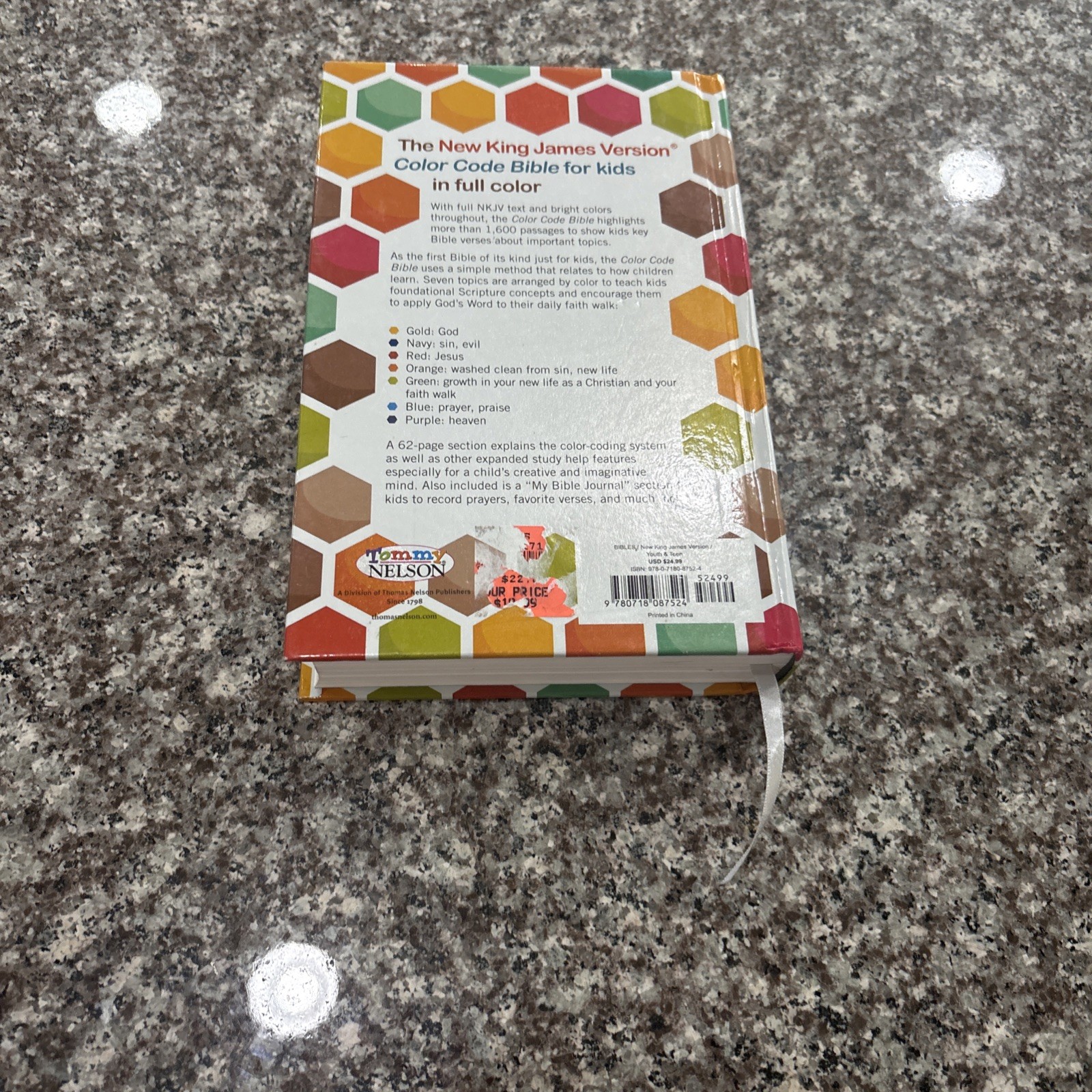 Color Code Bible by Thomas Nelson Publishing Staff (2016, Hardcover) NKJV