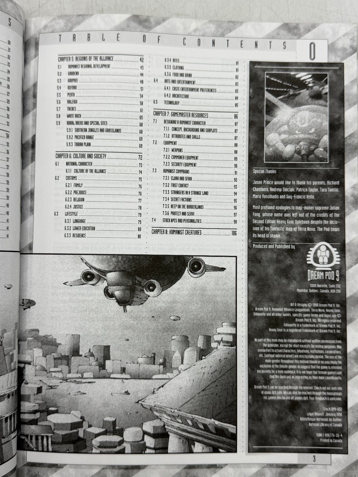 Heavy Gear: Humanist Alliance Southern Leaguebook Two 1998 Dream Pod 9 RPG