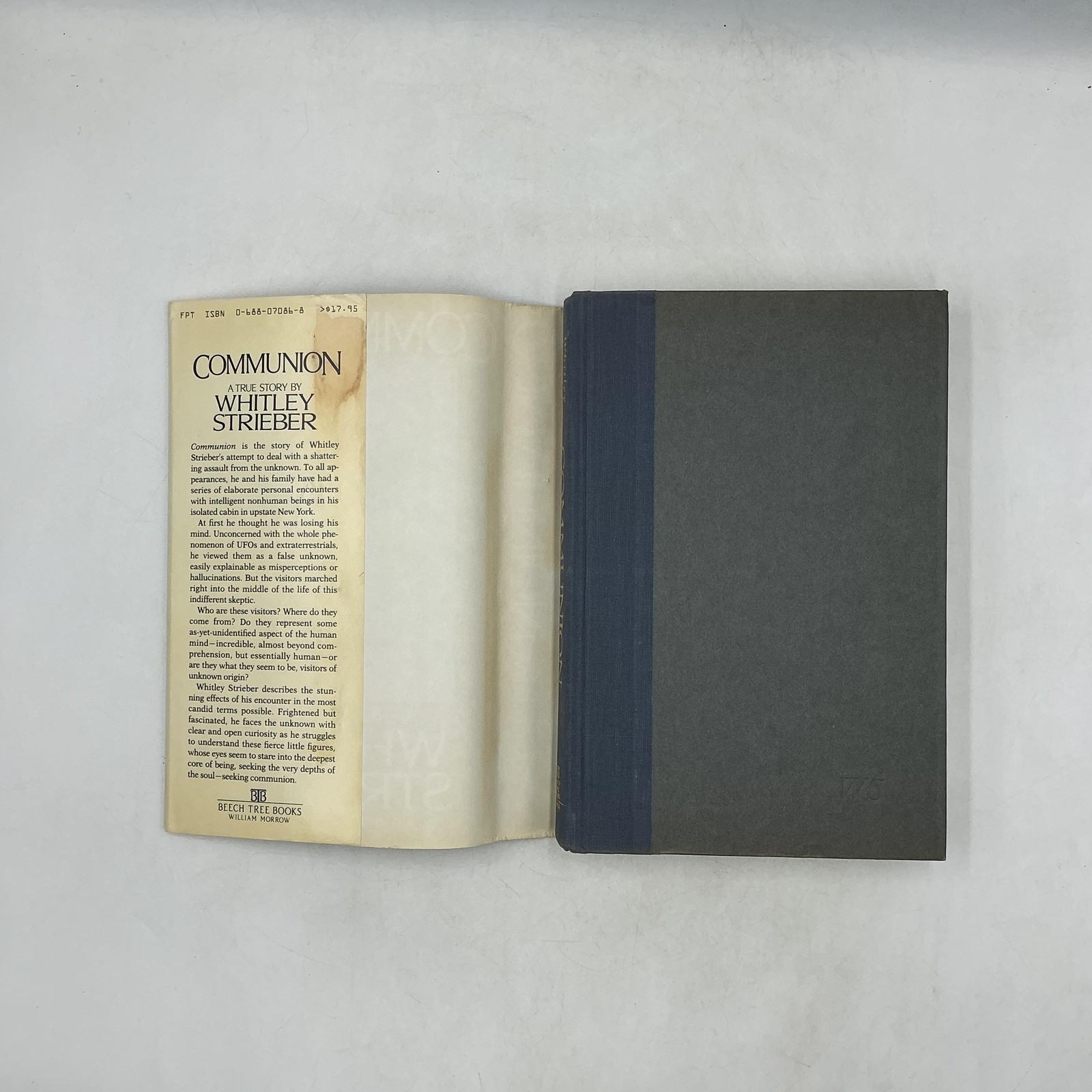 COMMUNION A True Story Whitley Strieber 1987 Hardcover Books Dust Jacket