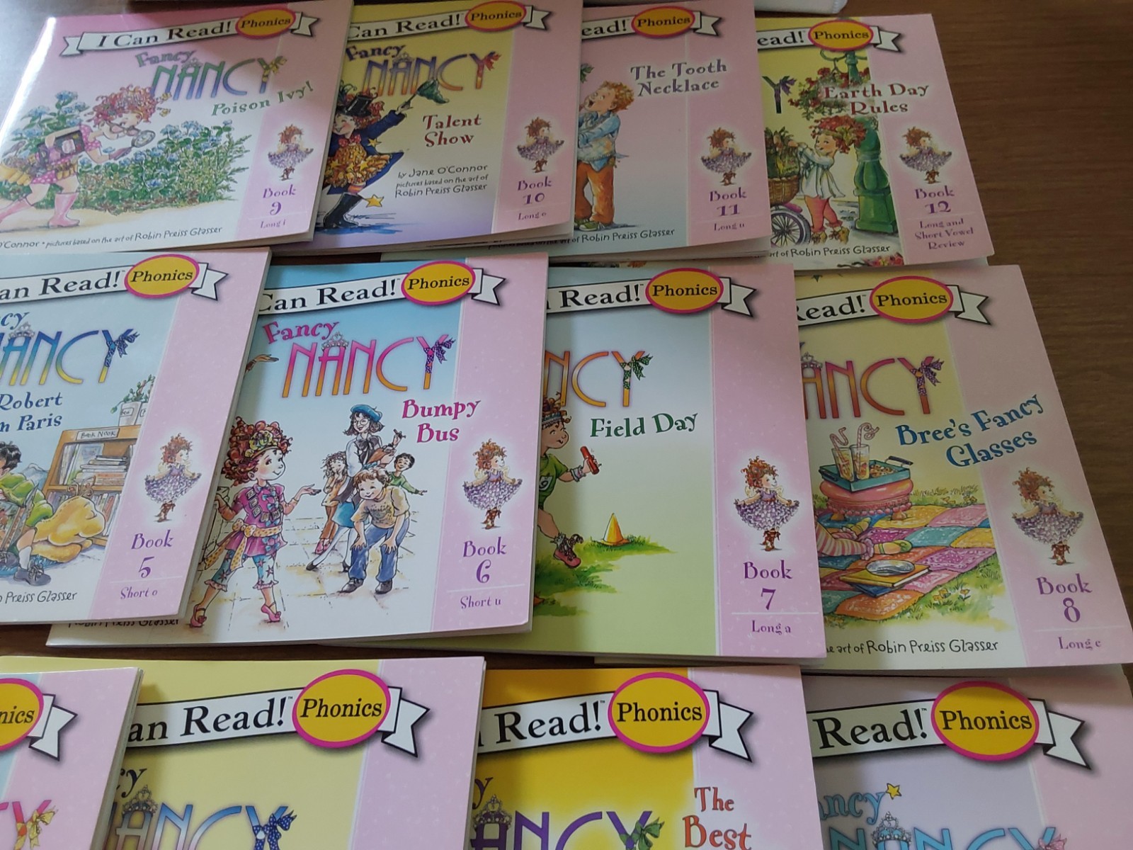 Fancy Nancy I Can Read Phonics Kids Books Lot 12 Carry Case Sight Words Vowels