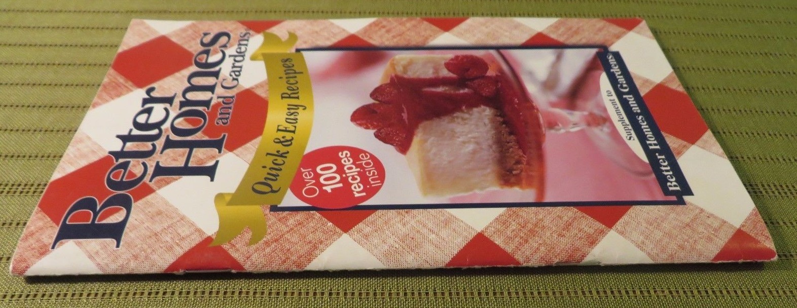 2004 BETTER HOMES & GARDENS:Quick & Easy Recipes Meredith Co Paperback Cookbook